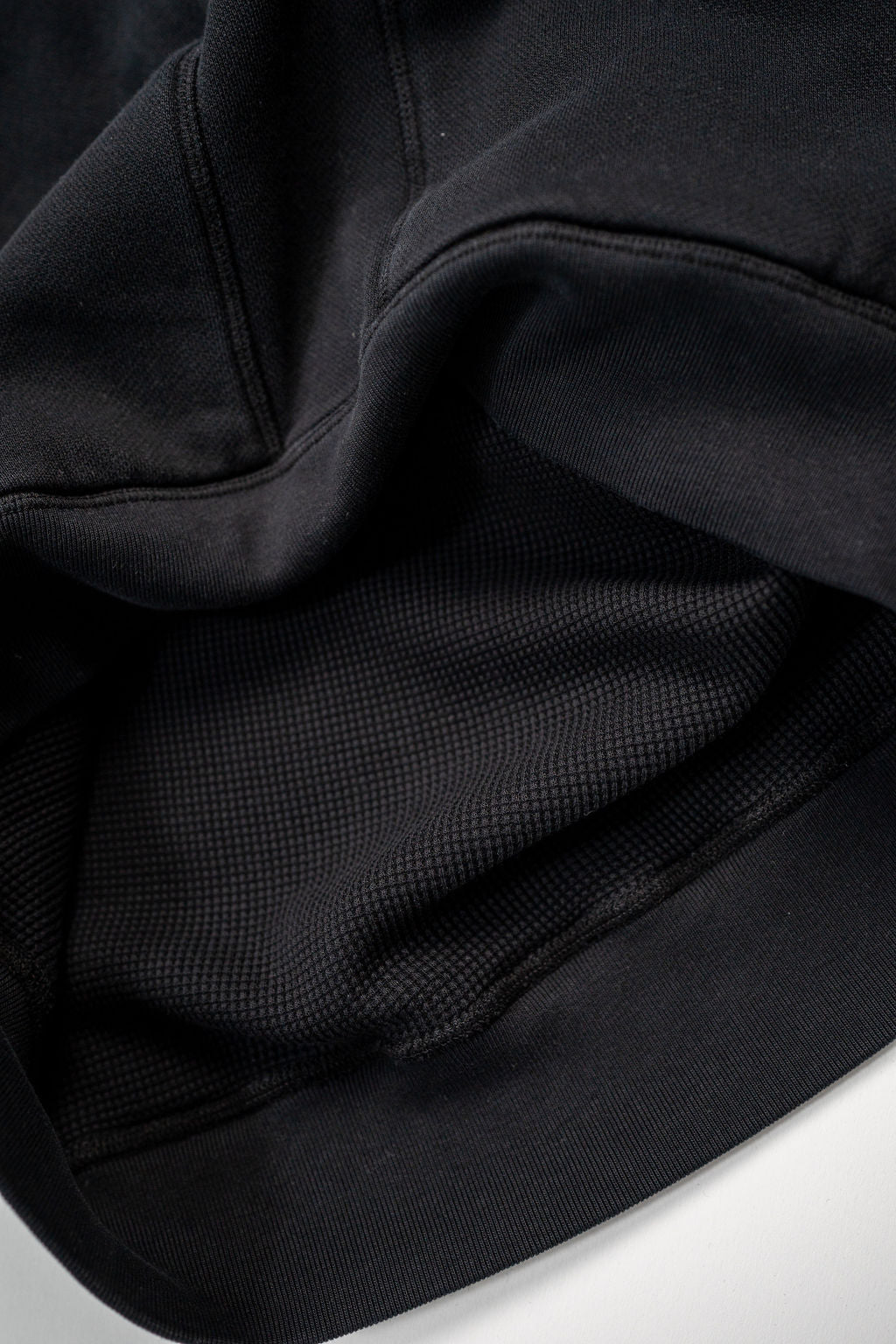 Knickerbocker Double Face Waffle Hoodie - Black