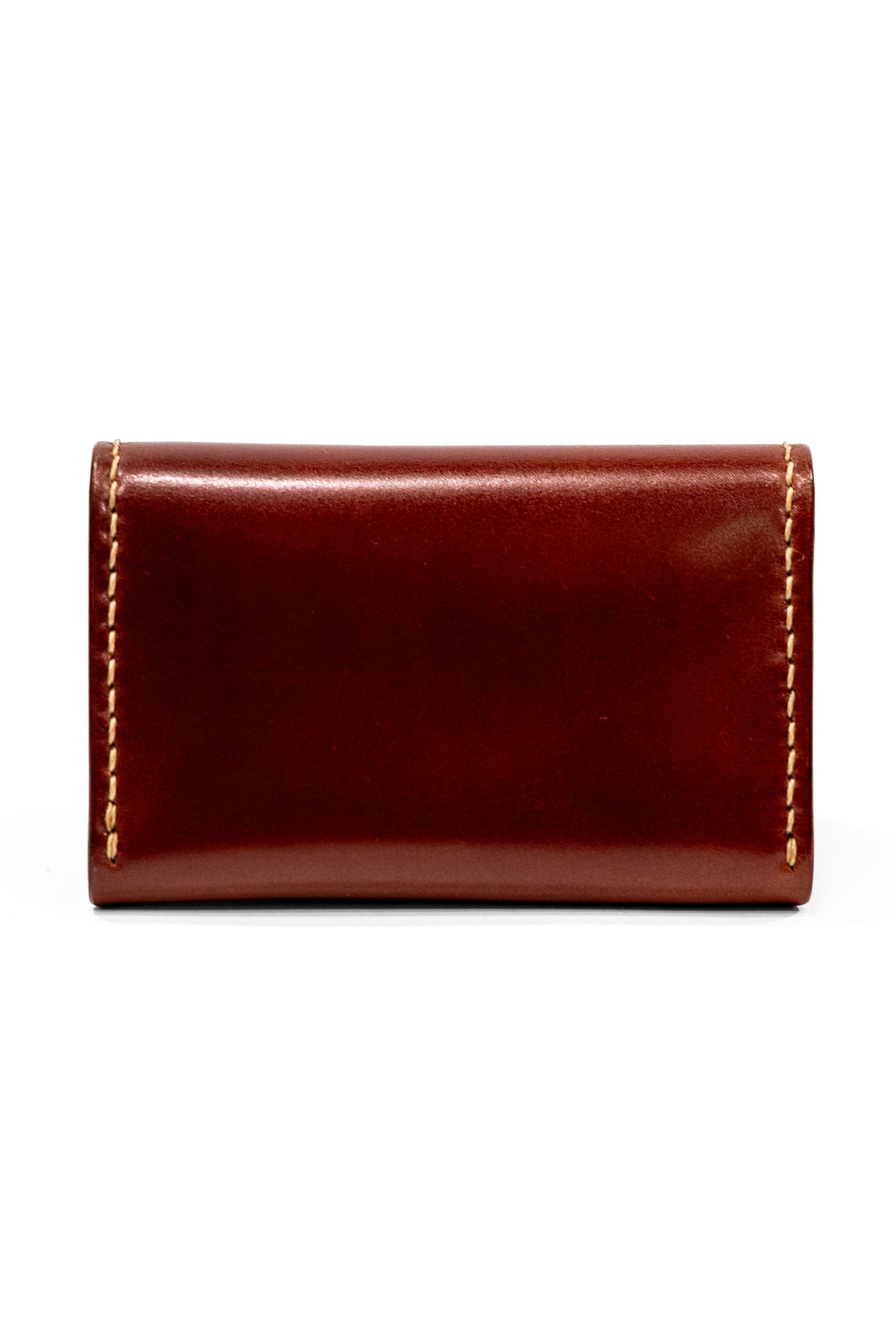 The Flat Head FN-C4C4-3 Cordovan Card Case - Brown Shinki Shell Cordovan