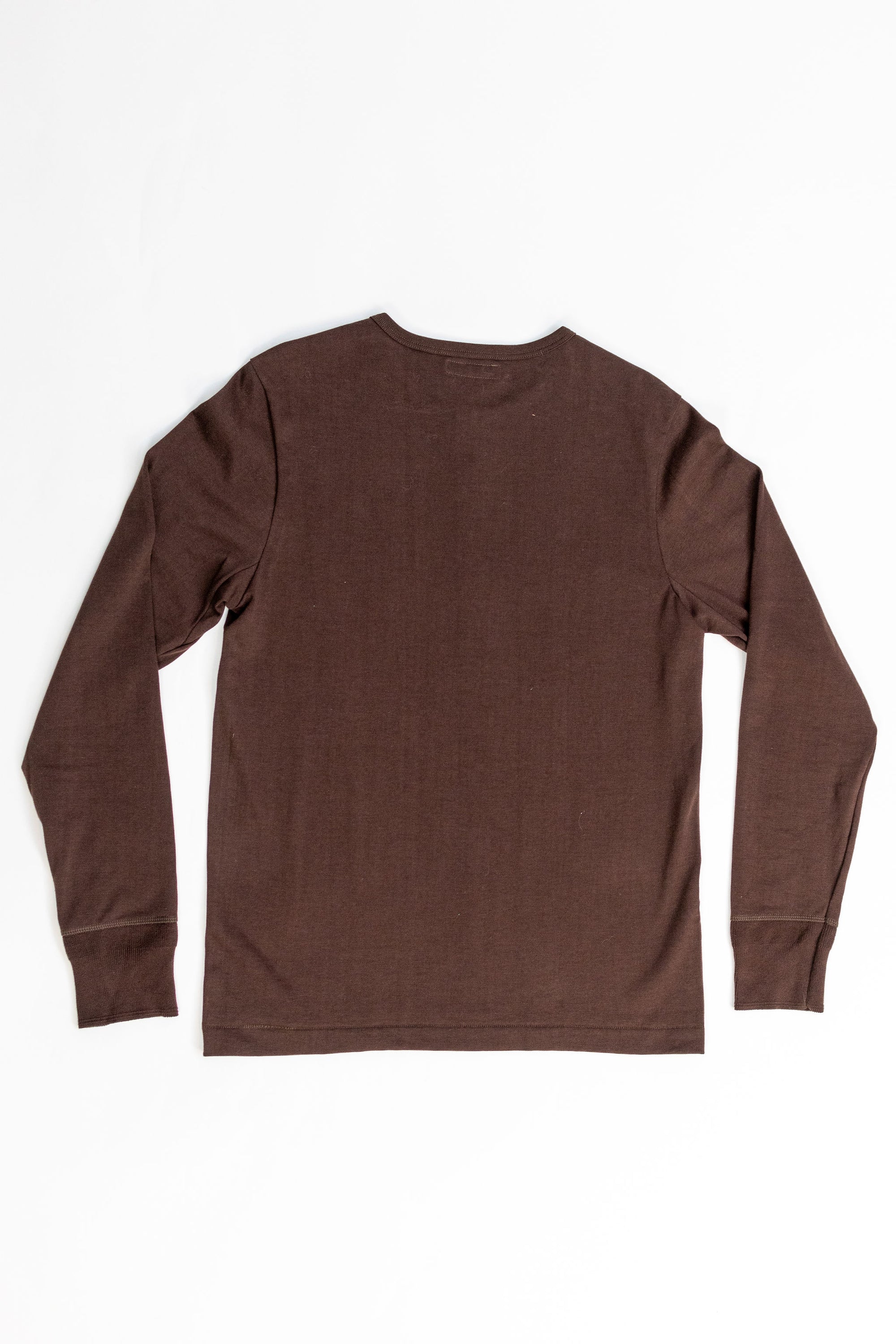 Merz b. Schwanen 206 Henley Long Sleeve - Coffee