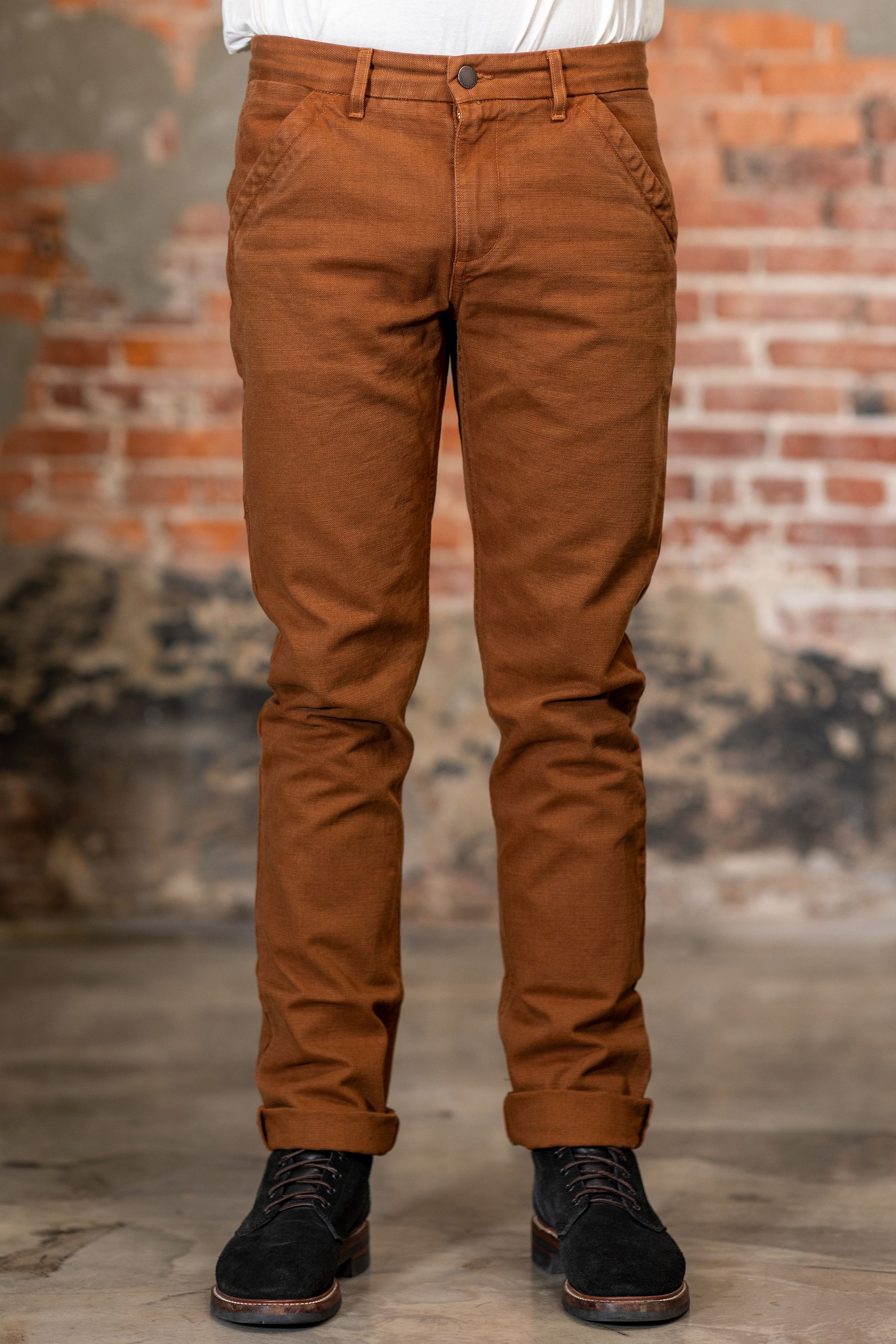 Freenote Cloth Workers Chino Slim Fit - 14oz Slub Rust