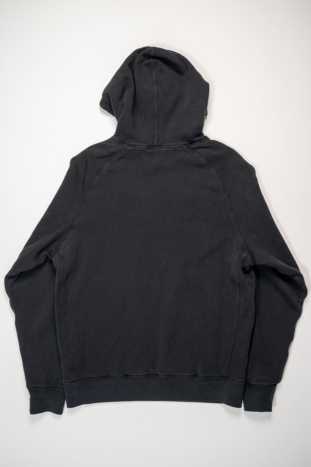 Knickerbocker Double Face Waffle Hoodie - Black