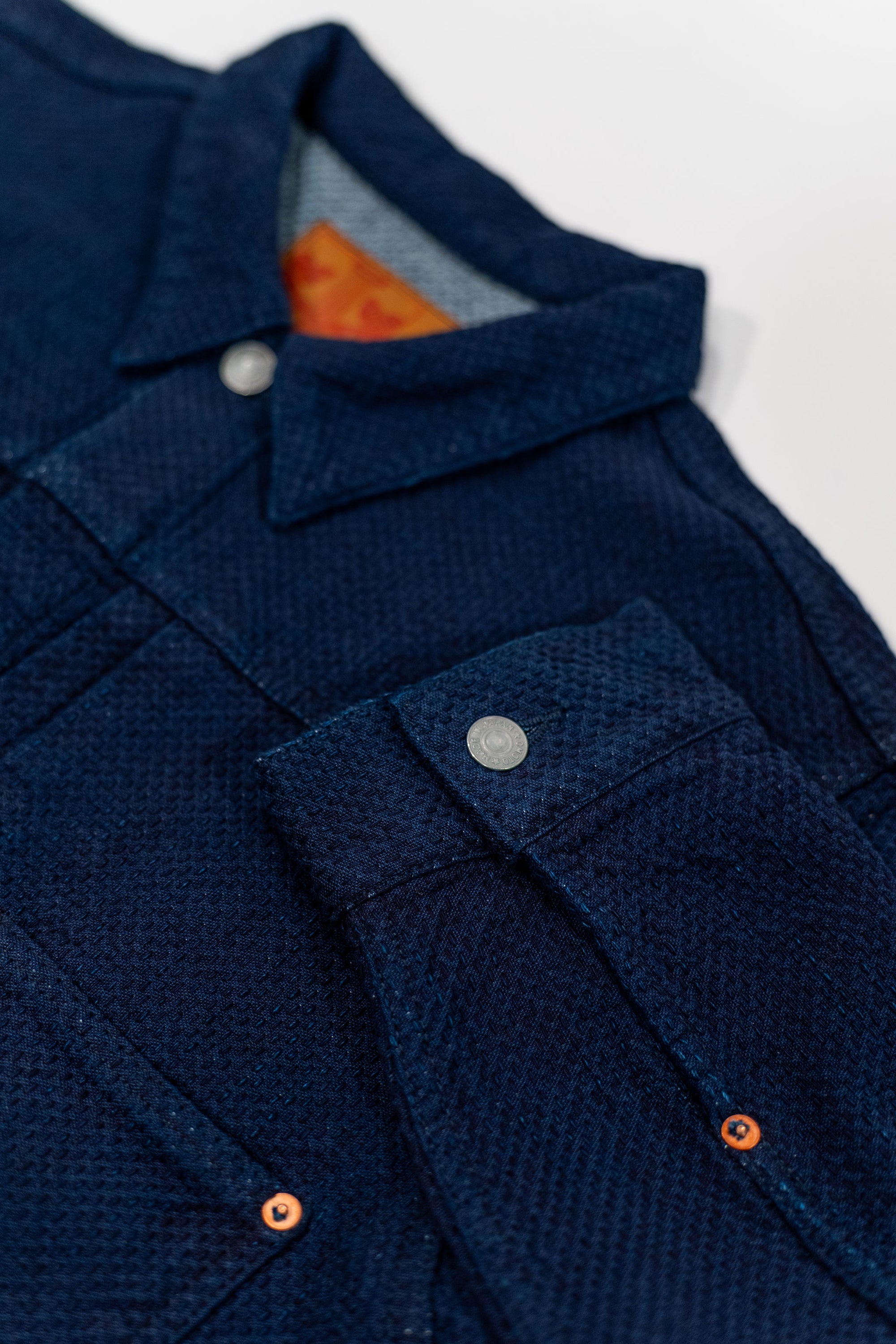 Omoto Denim 3121 Type 1 Jacket - 15oz Ori-zashi Sashiko (One-Washed)