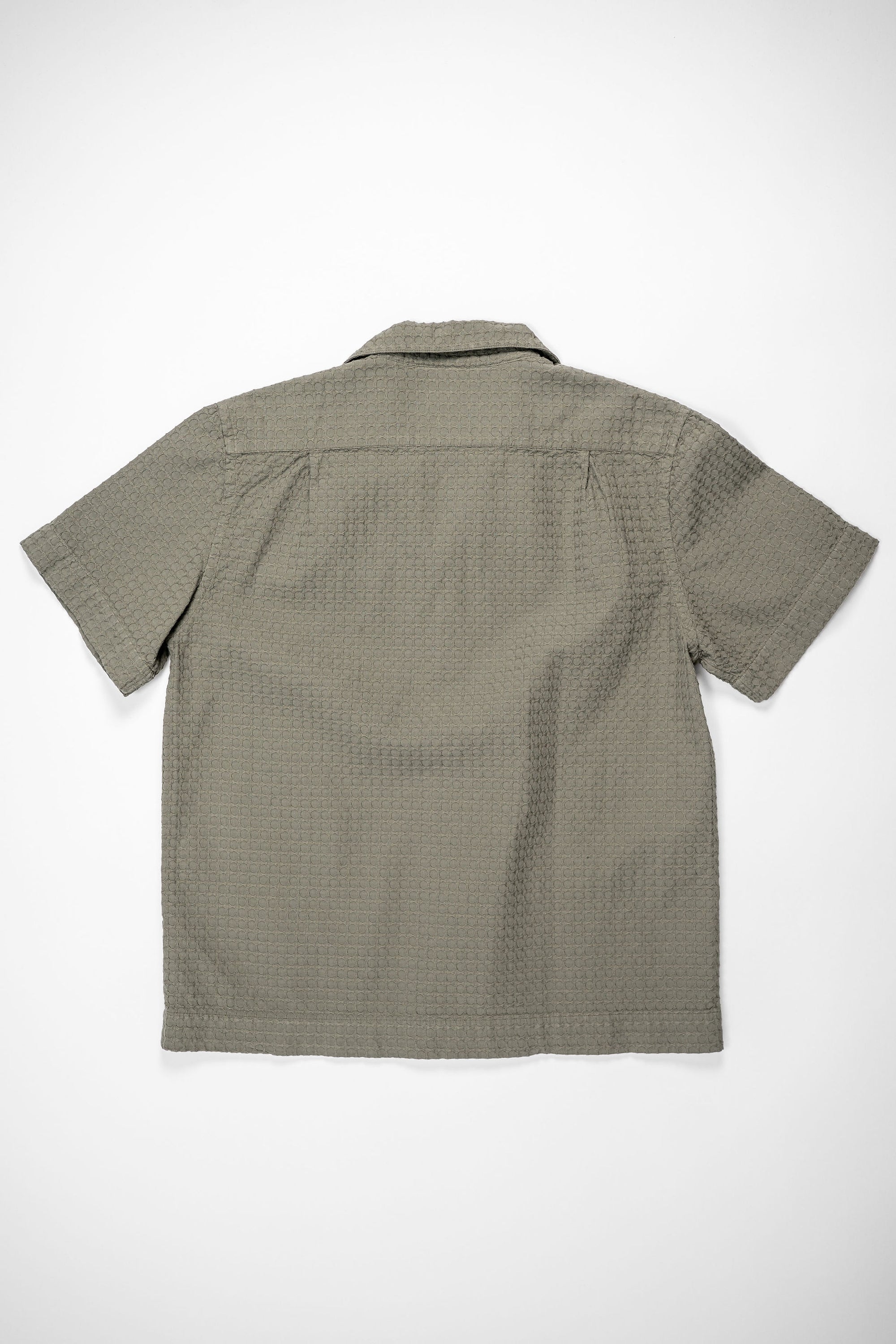 3sixteen Resort Shirt - Olive Geo Weave