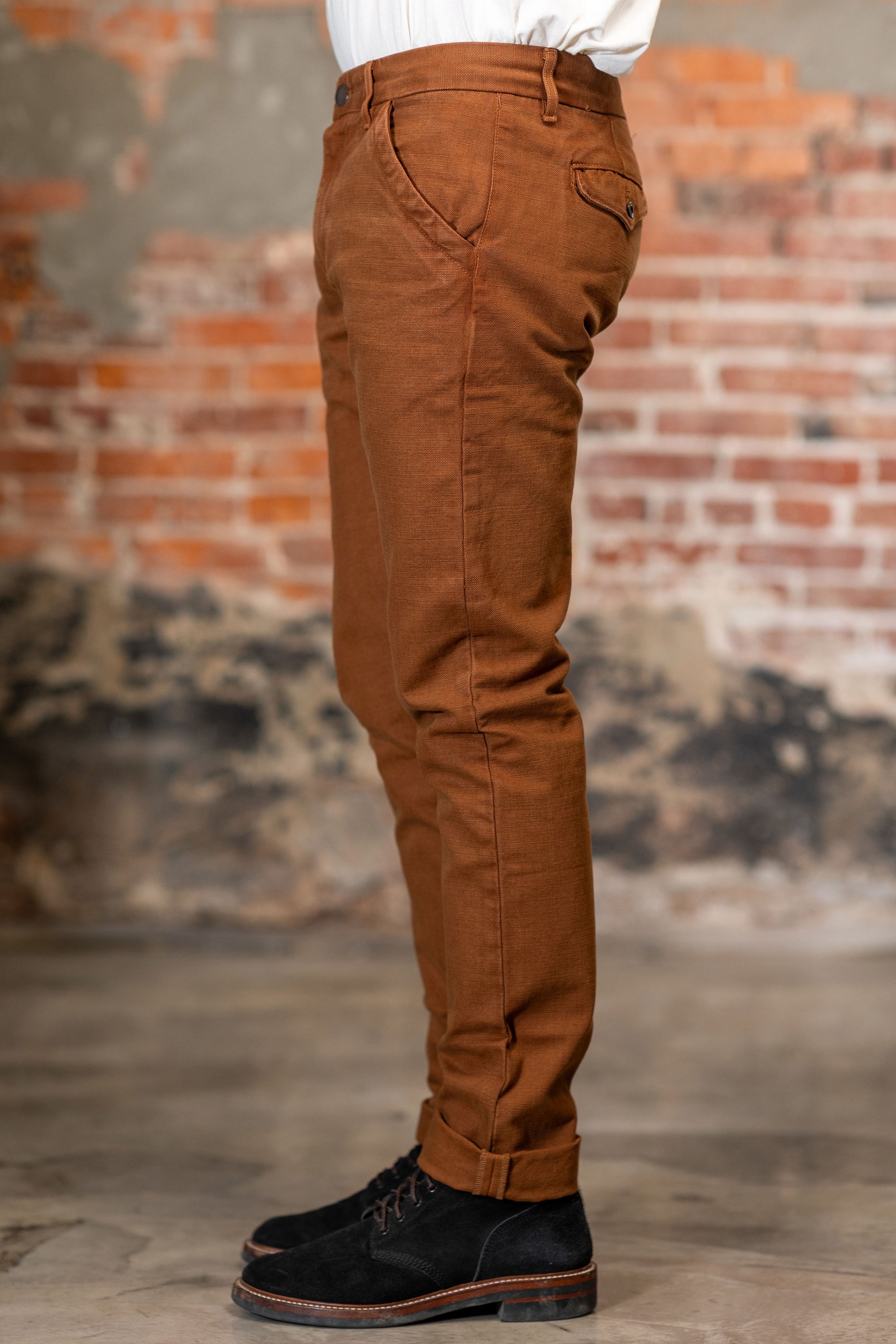 Freenote Cloth Workers Chino Slim Fit - 14oz Slub Rust