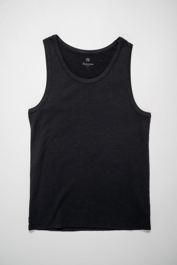 Knickerbocker Box Knit Tank - Black - Franklin & Poe