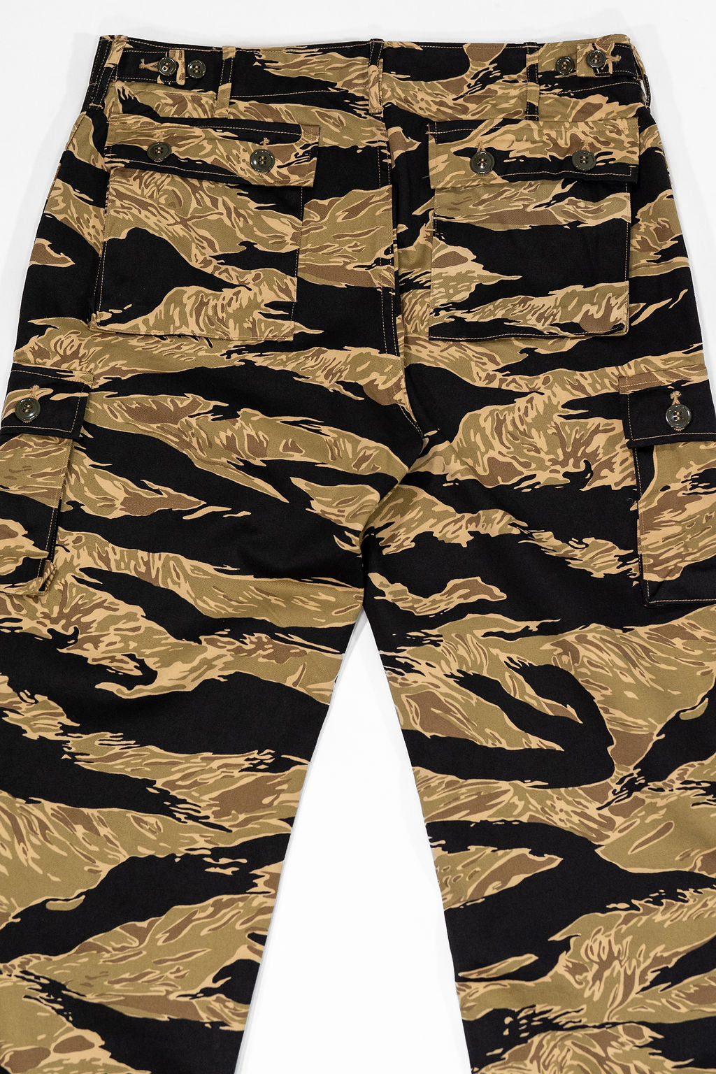 Buzz Rickson's BR42502 Buzz Rickson's Gold Tiger Stripe Trousers Short Length - Black