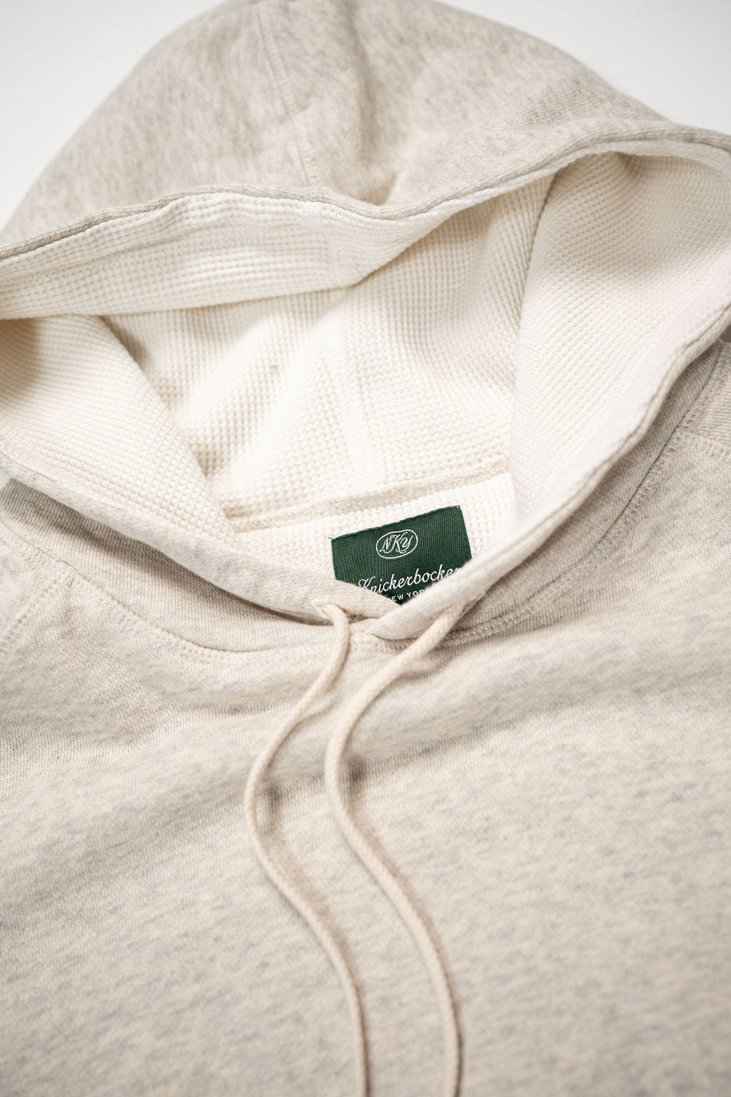 Knickerbocker Double Face Waffle Hoodie - Oat Grey