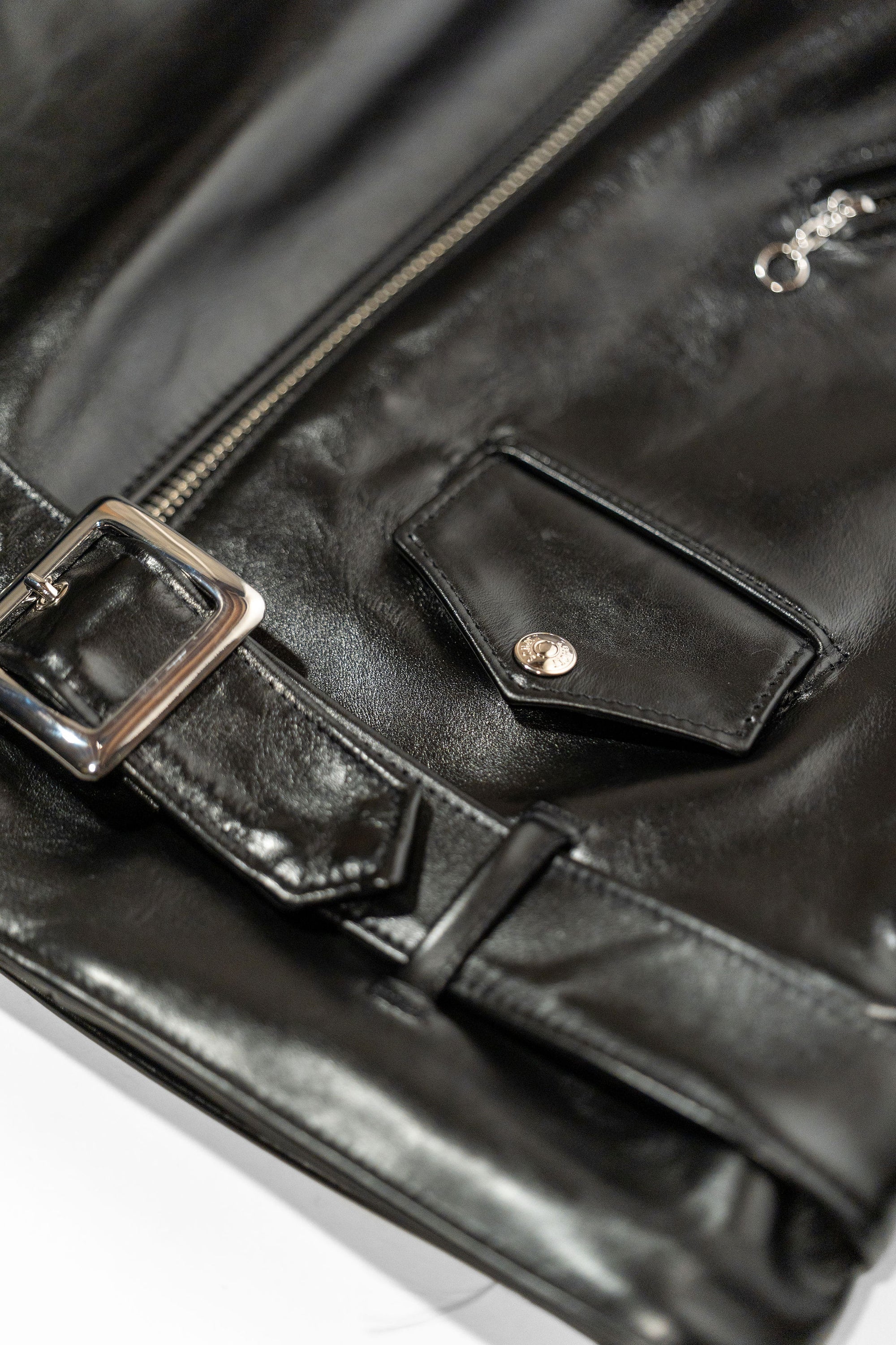 Schott NYC 618HH Horsehide Perfecto Leather Jacket - Black
