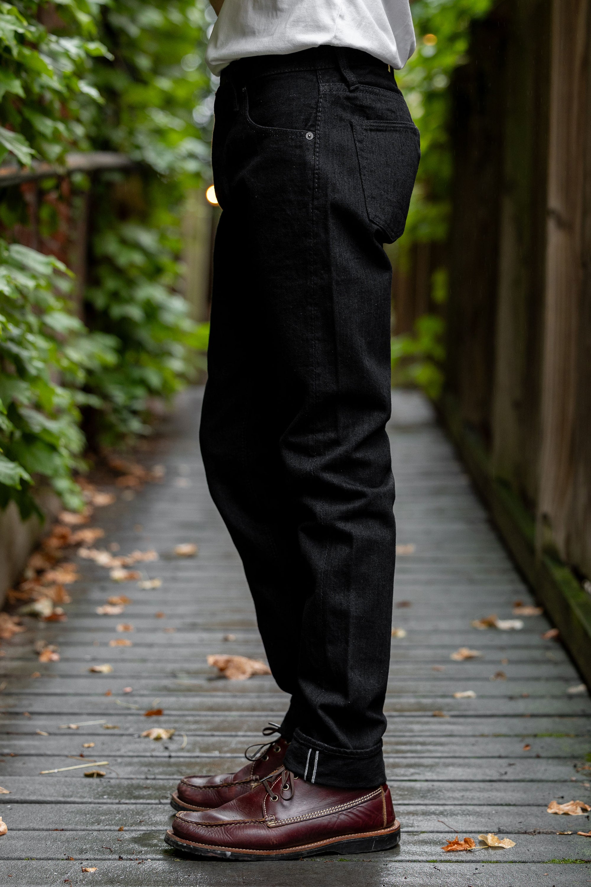 Pure Blue Japan XX-019-BK Relaxed Tapered - 14oz Double Black Denim (Rinsed)