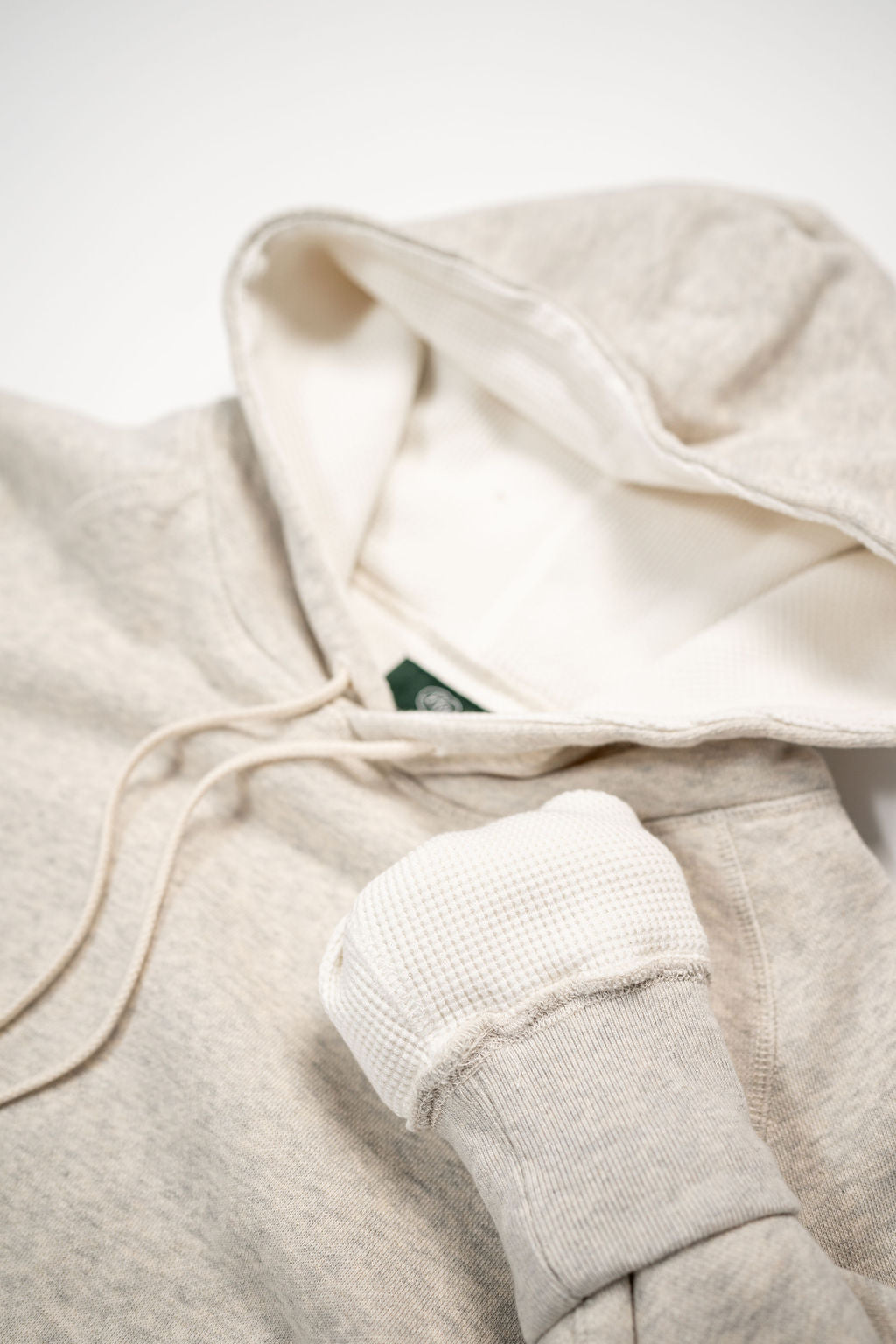 Knickerbocker Double Face Waffle Hoodie - Oat Grey