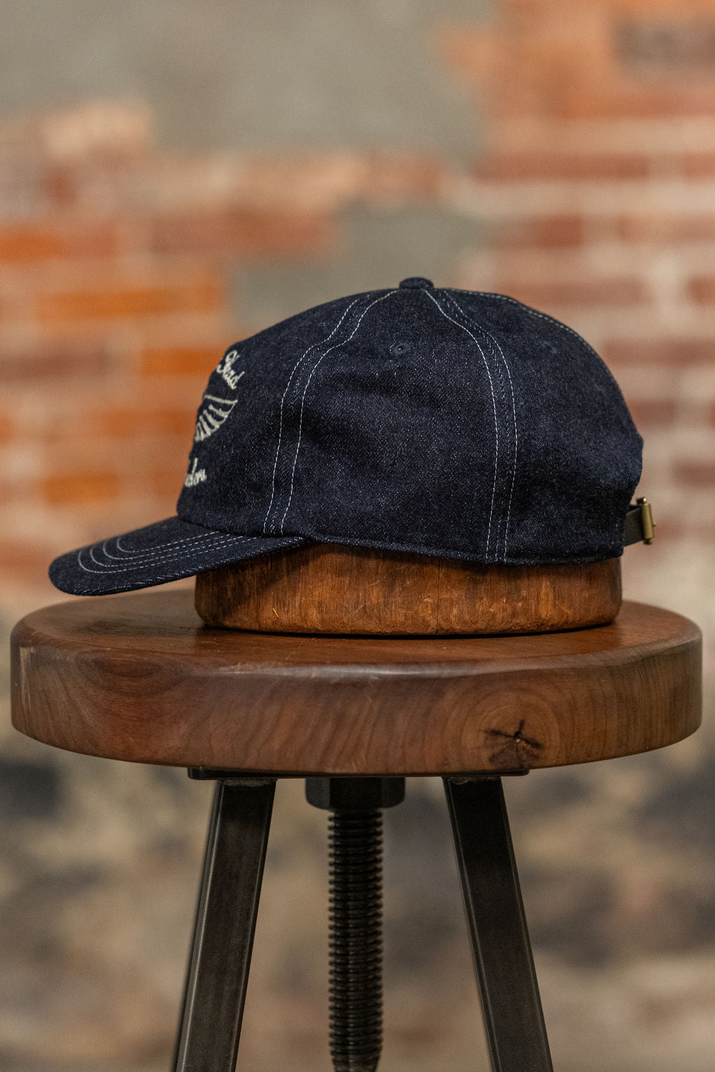 The Flat Head Selvedge Denim Cap Two Wheelers – Indigo