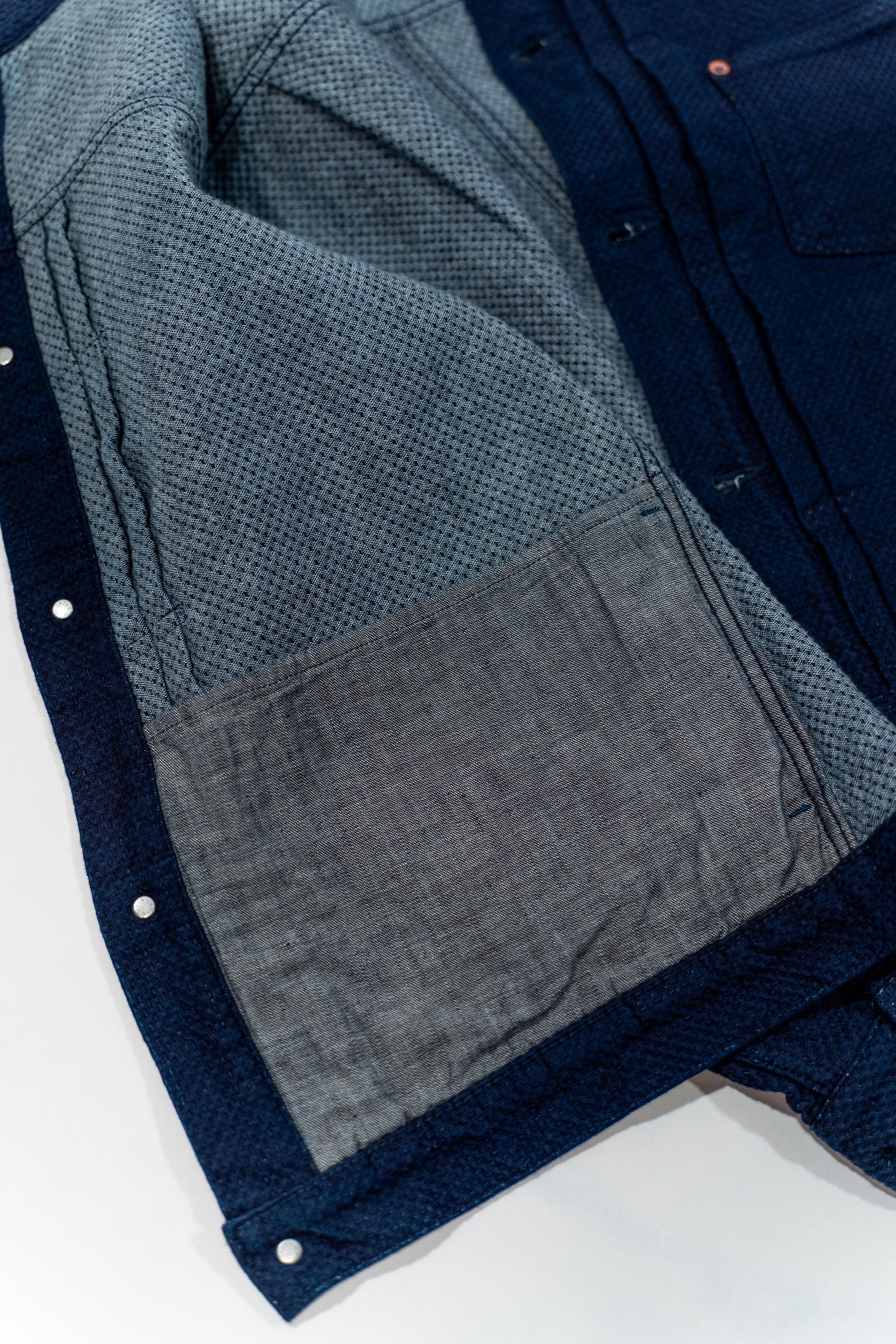 Omoto Denim 3121 Type 1 Jacket - 15oz Ori-zashi Sashiko (One-Washed)
