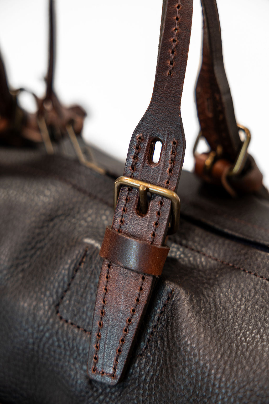 Bleu de Chauffe Hobo Travel Bag - Dark Brown