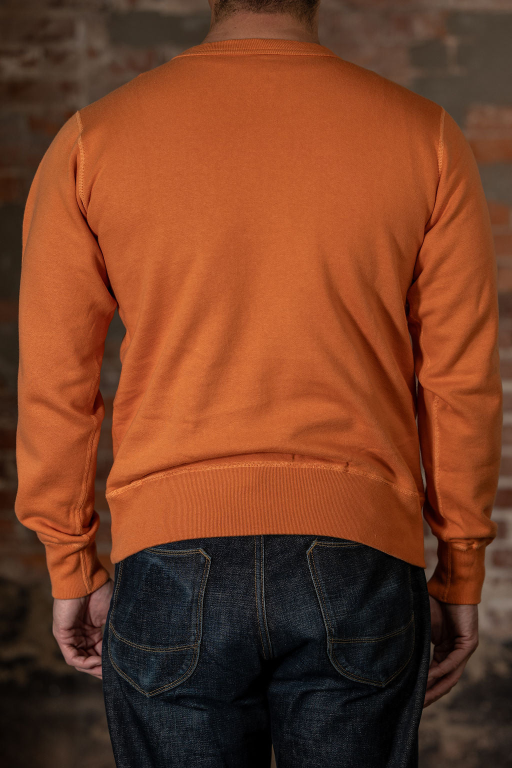 Buzz Rickson's BR65622 Set-in Crew Neck Sweatshirt - Orange