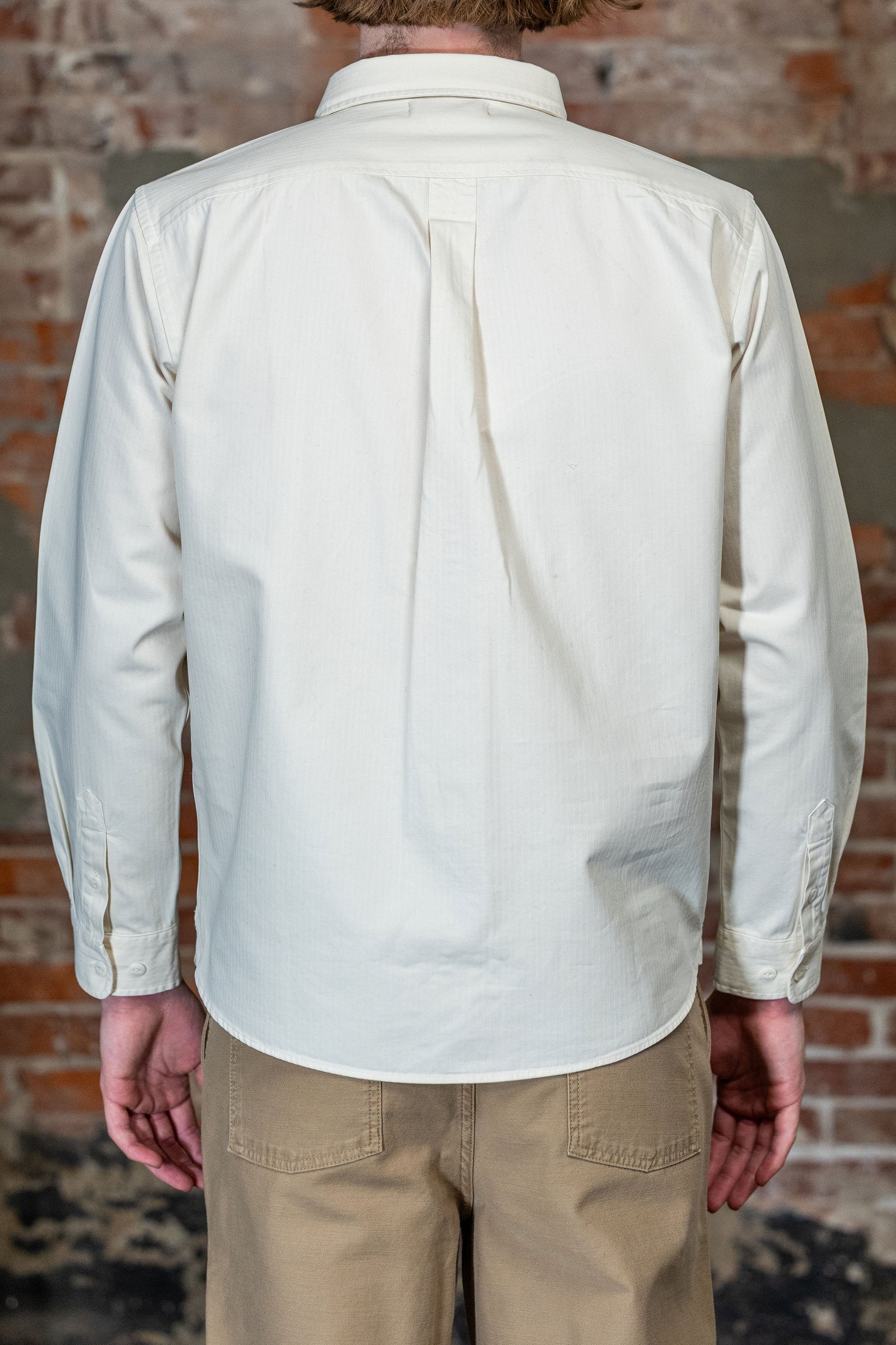 Merz b. Schwanen SHIRT01HB Herringbone Shirt - Nature