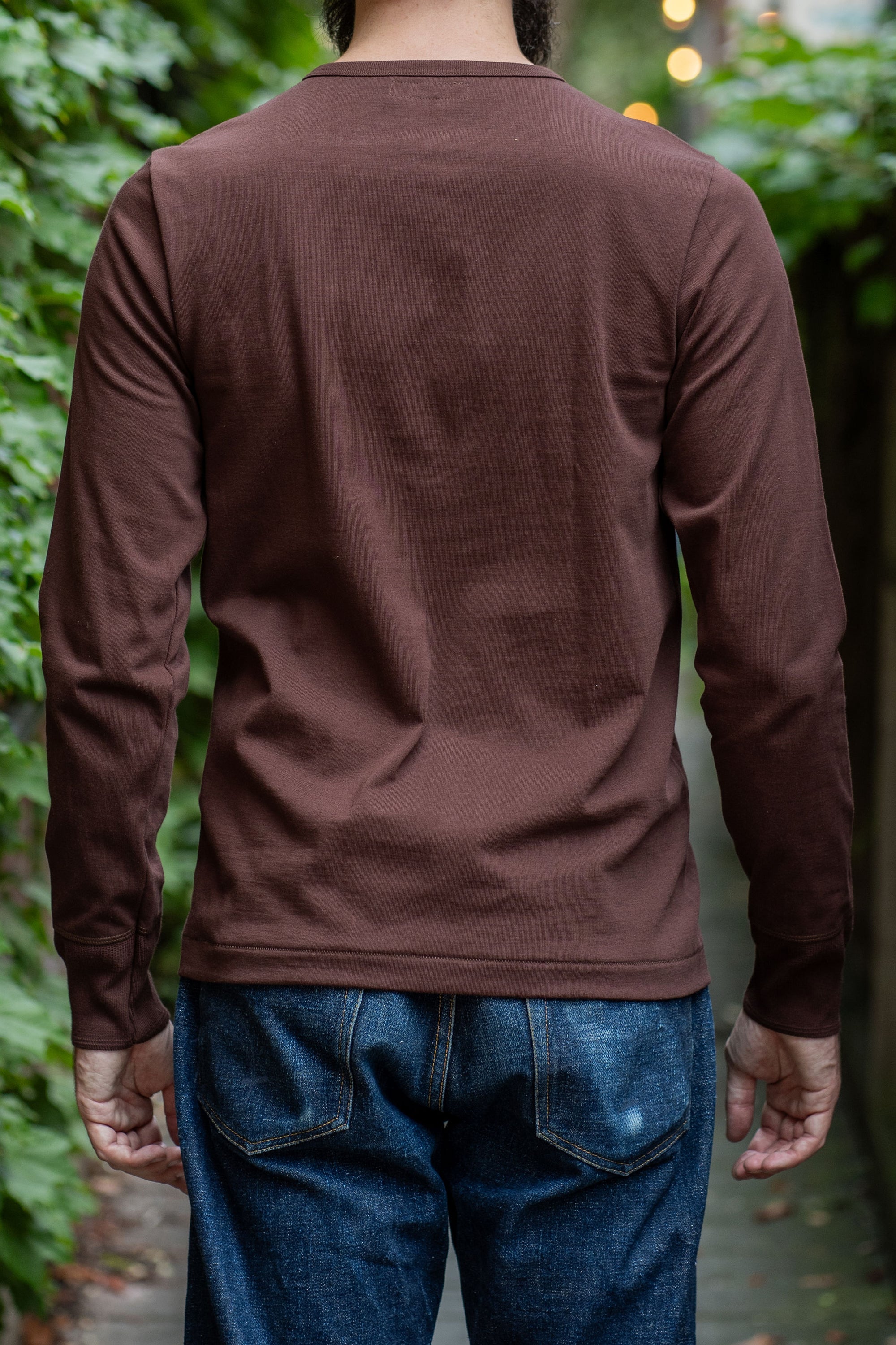 Merz b. Schwanen 206 Henley Long Sleeve - Coffee