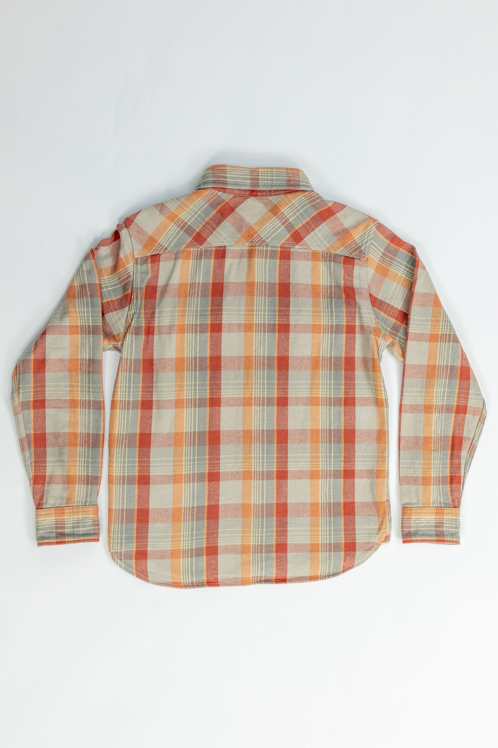 UES 502453 Heavy Flannel Shirt - Orange