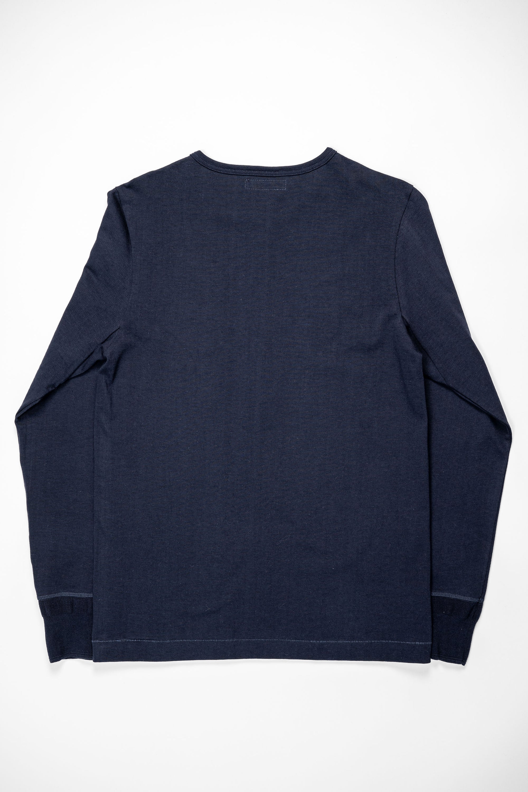 Merz b. Schwanen 206 Henley Long Sleeve - Ink Blue