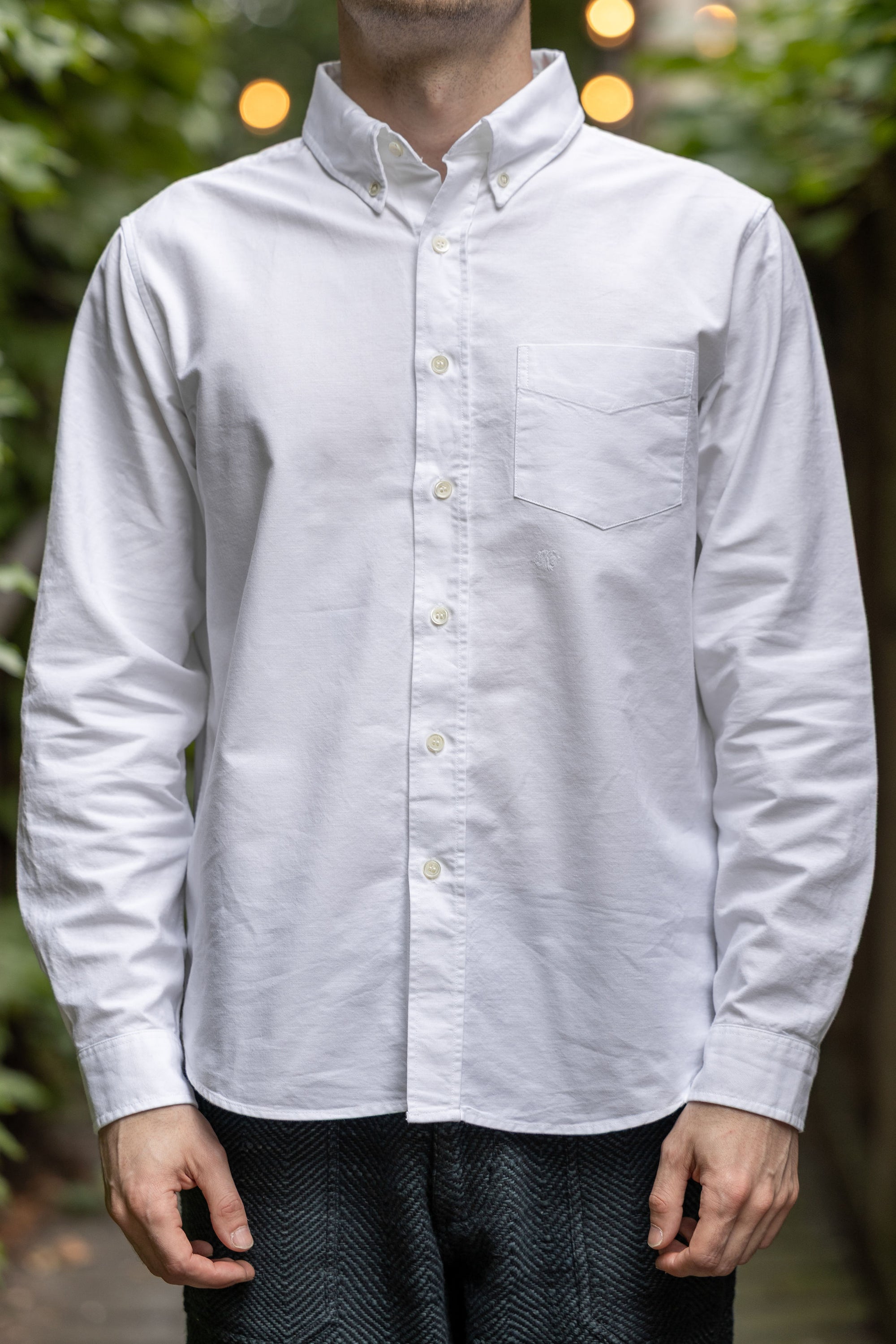 Knickerbocker "Beefy" Cotton Oxford - White