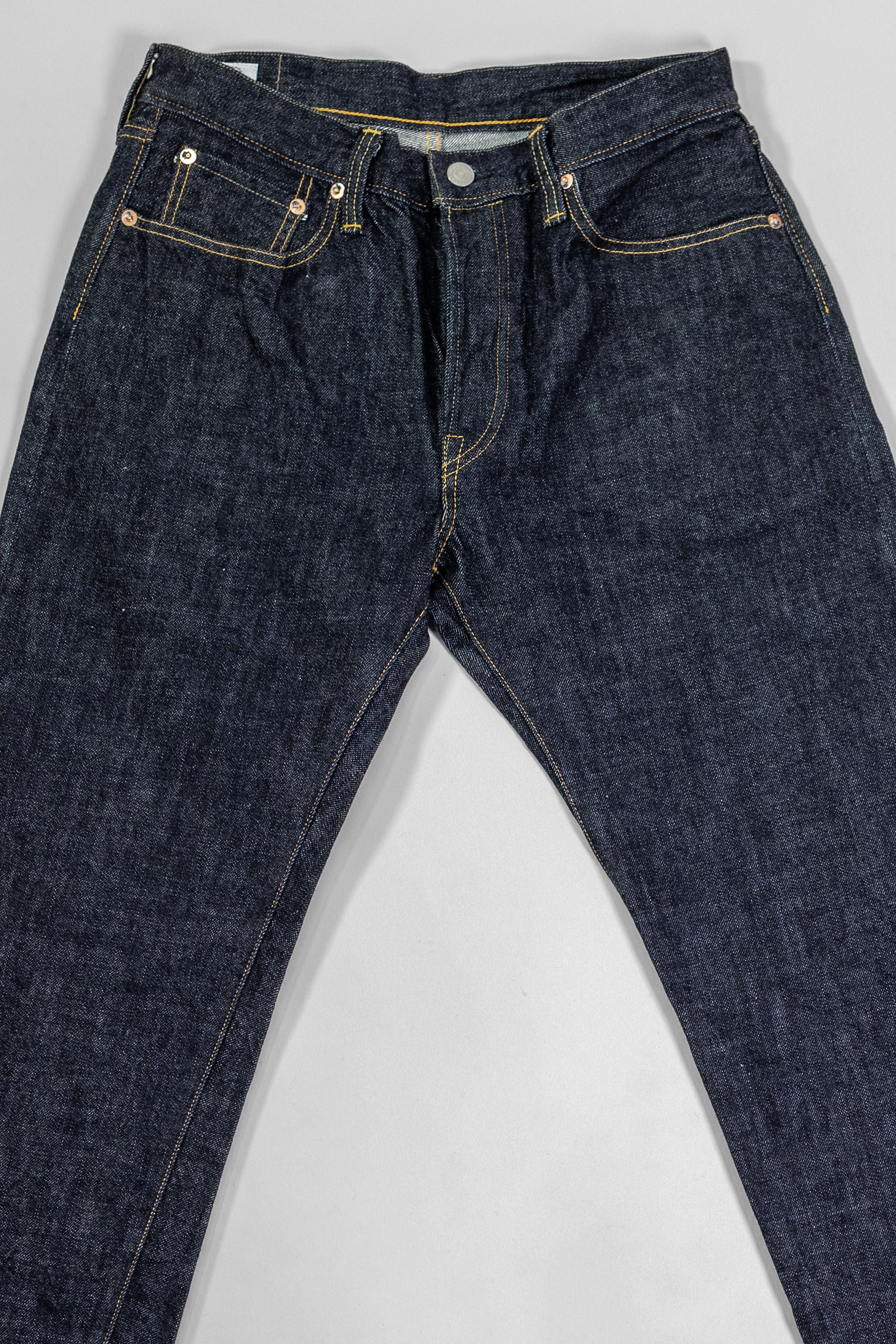 Omoto Denim 0415 13.5oz Denim Straight Fit - Indigo One-Washed