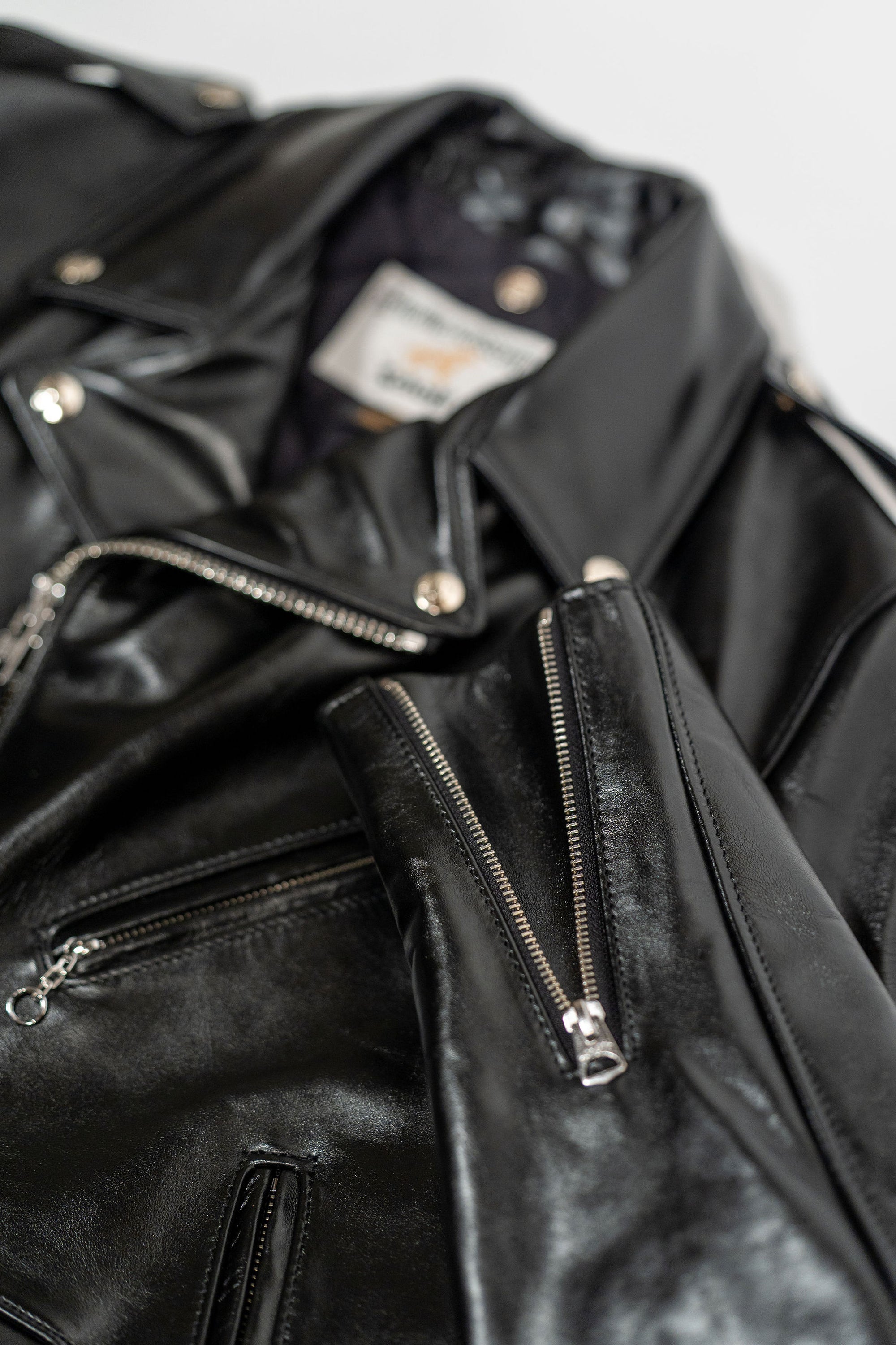 Schott NYC 618HH Horsehide Perfecto Leather Jacket - Black