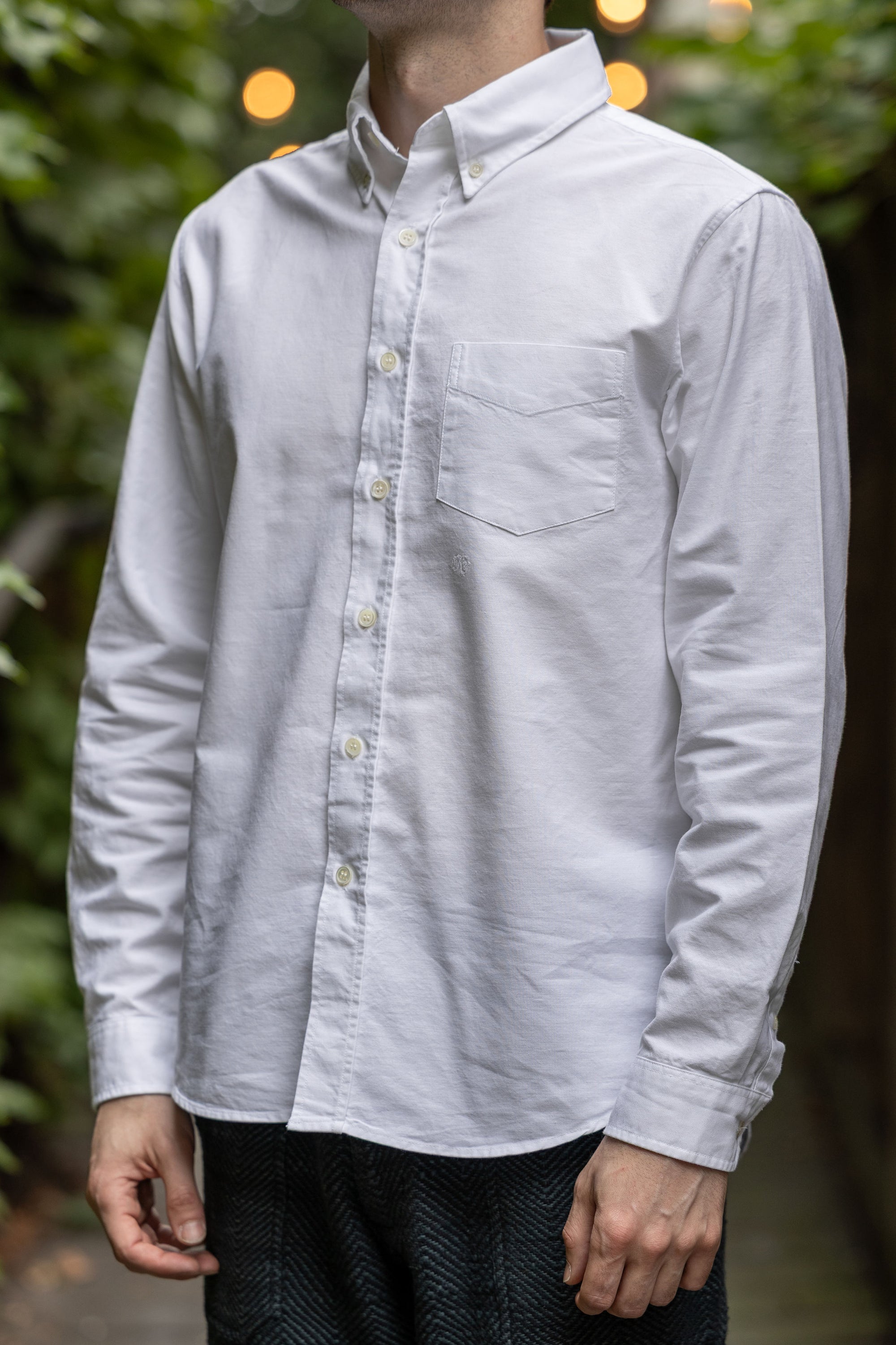 Knickerbocker "Beefy" Cotton Oxford - White