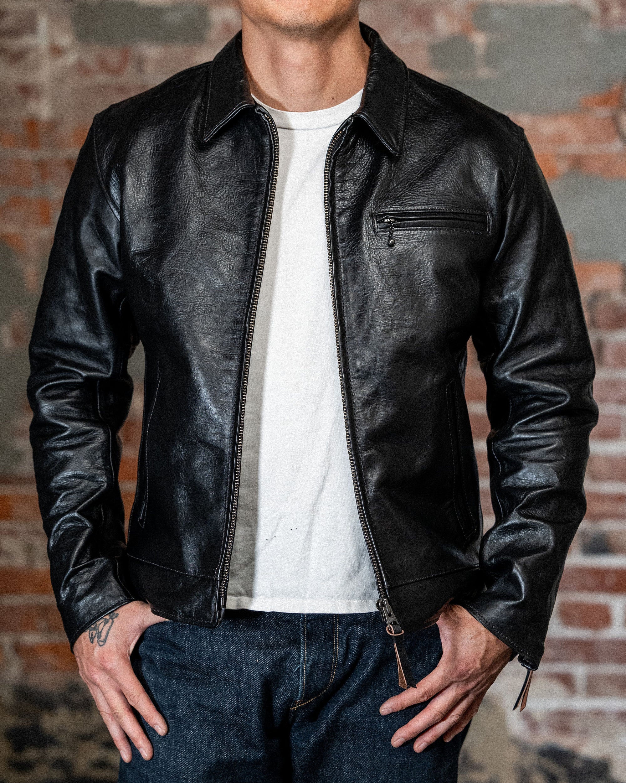 Simmons Bilt x Franklin & Poe Citywide - Japanese Black Teacore Horsehide