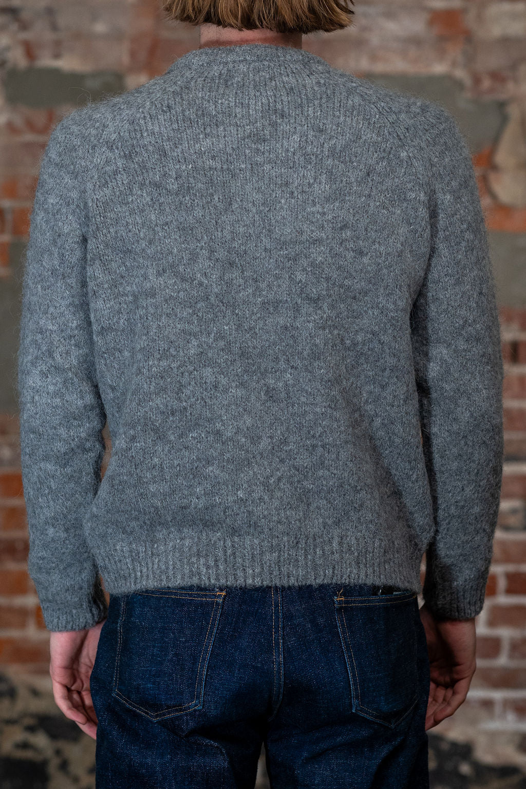 Knickerbocker Fuzz Alpaca Sweater - Charcoal