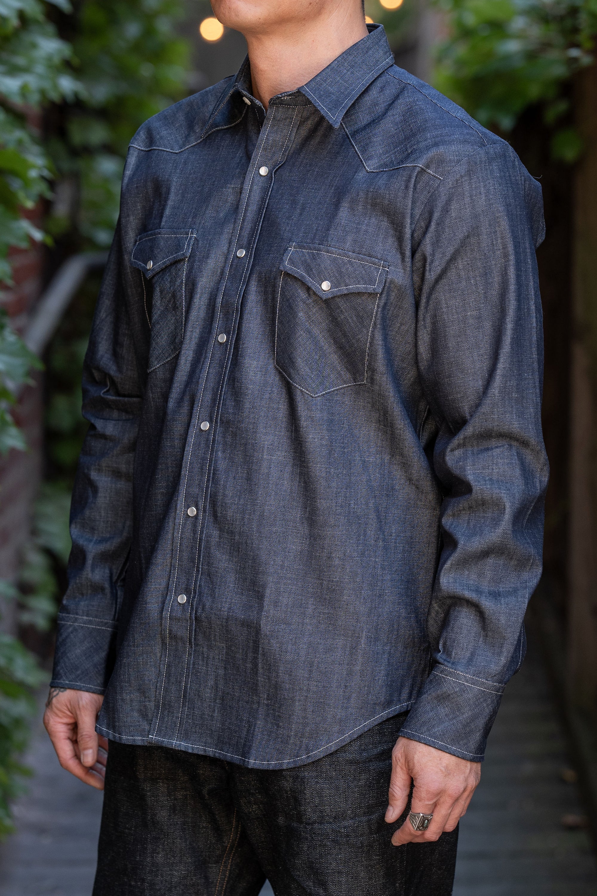 Blue Blanket S02 IT24 Western Shirt - 7.5oz Denim