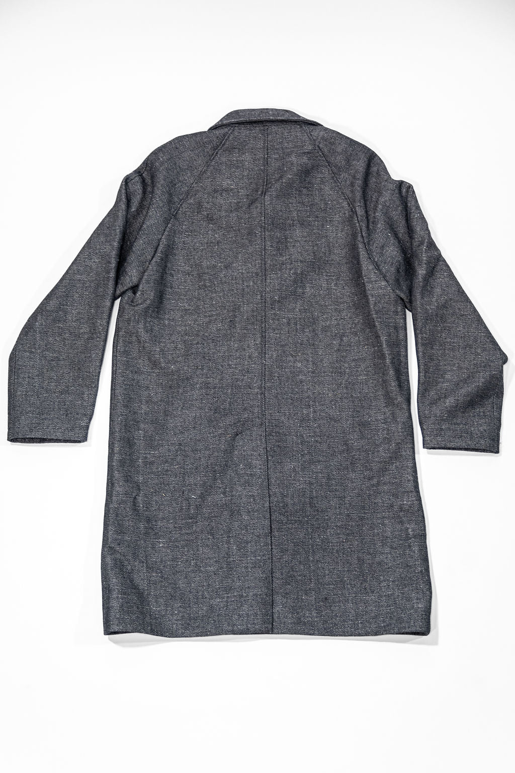 Knickerbocker Hudson Shetland Overcoat - Black Pepper Wool & Linen