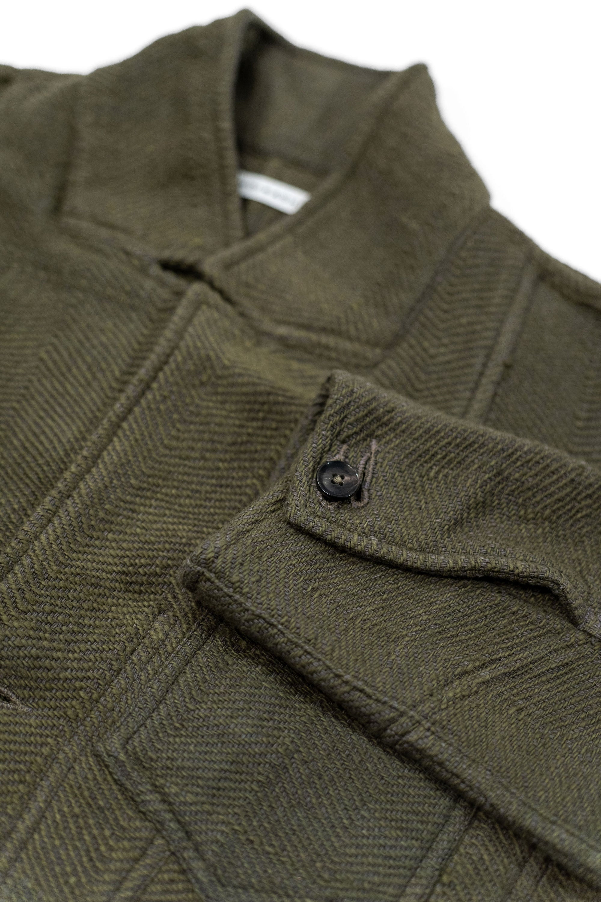 Indi + Ash Study Jacket - Forest Green/Smoke Handspun Herringbone
