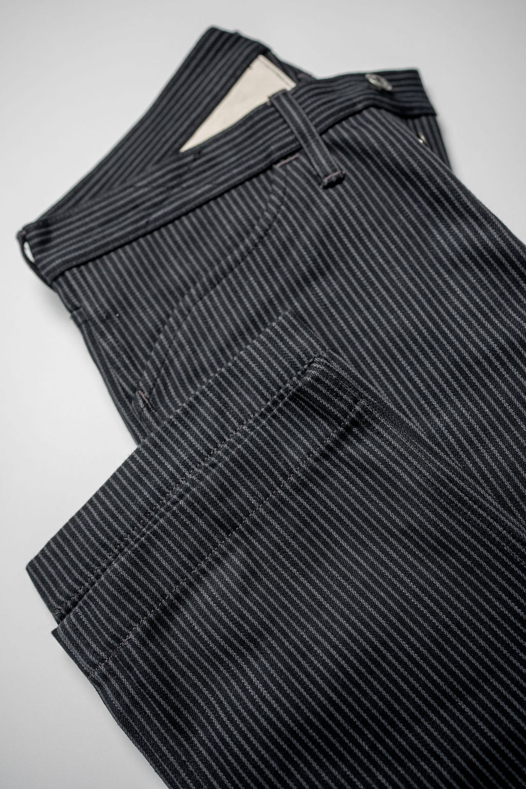 Indigofera Swearengen Pant - Grey/Black Hickory Stripe