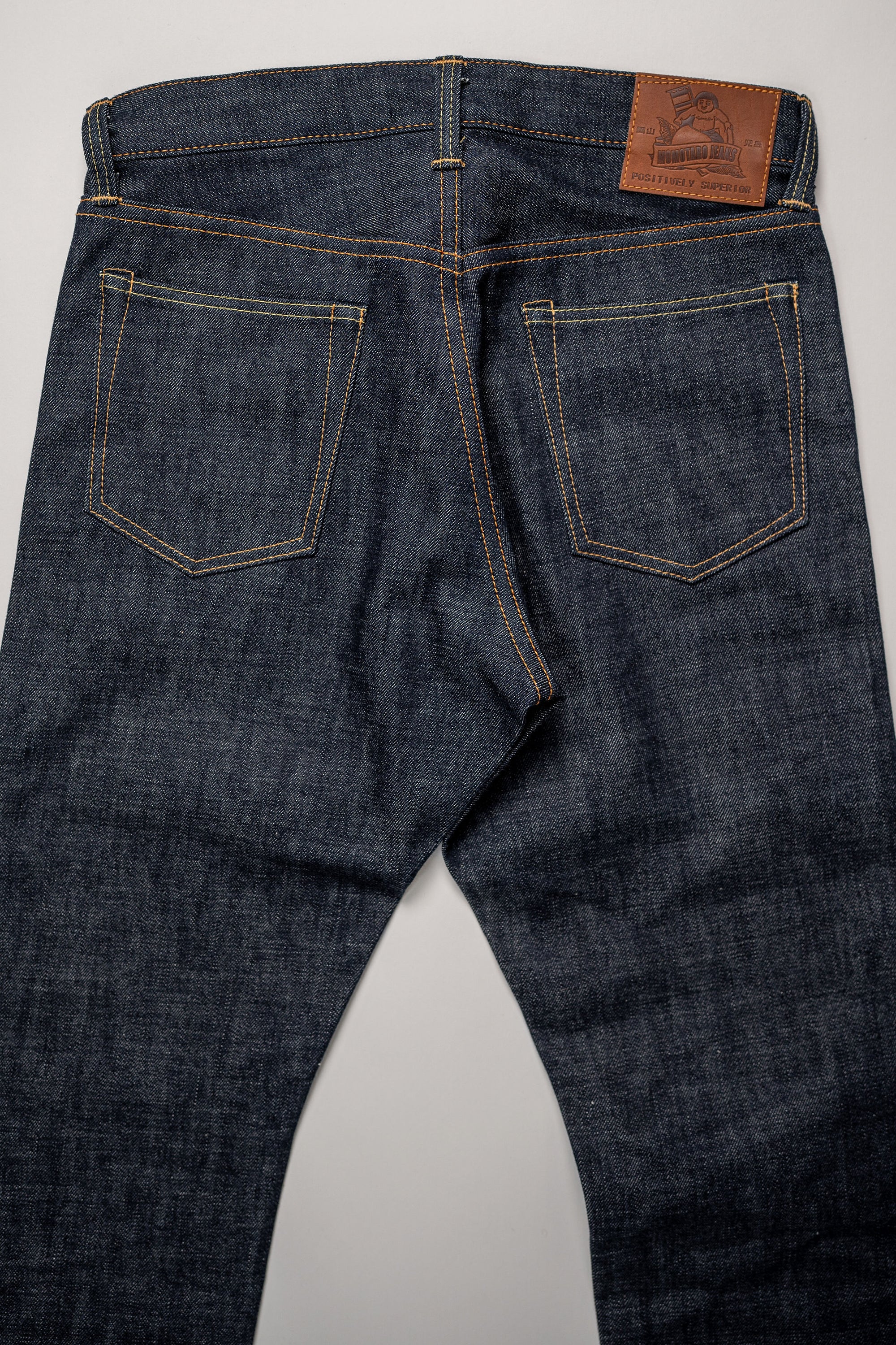 Momotaro 0605-40 Natural Tapered - 14.7oz Zimbabwe Cotton Legacy Blue Denim