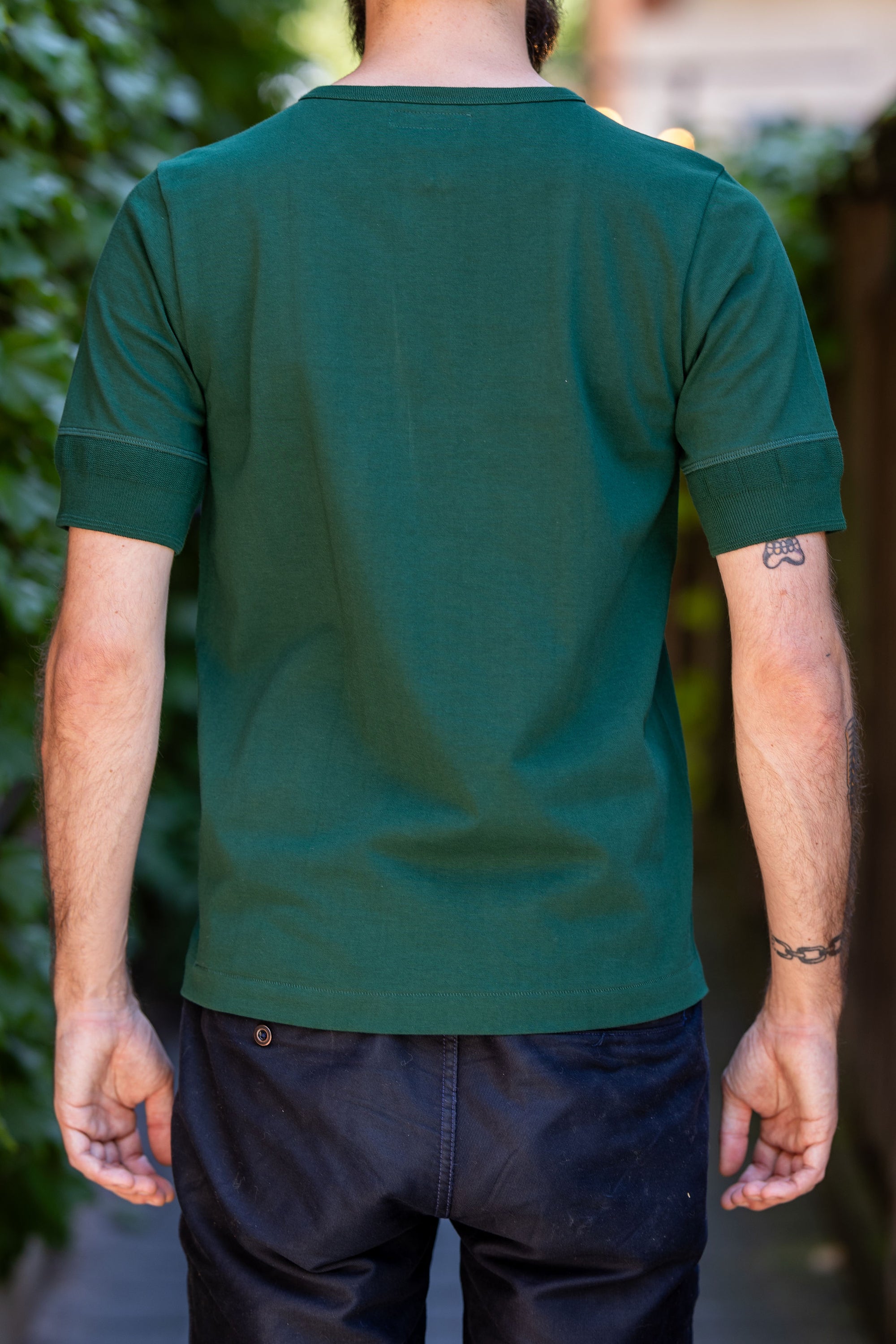 Merz b. Schwanen 207 Henley Short Sleeve - Classic Green