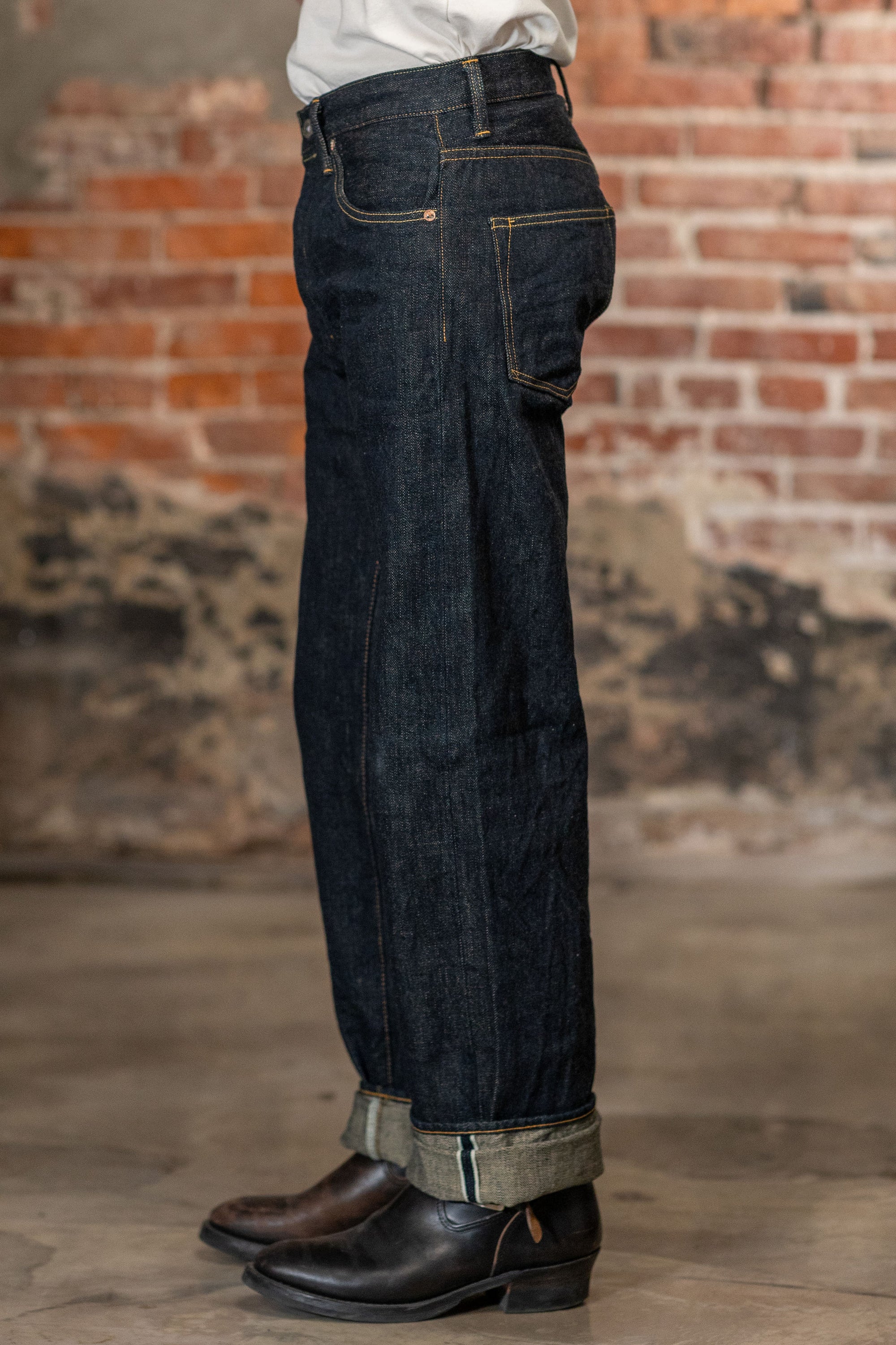 Oni Denim 200-GC15 - 15oz Wide Straight Green Cast Denim