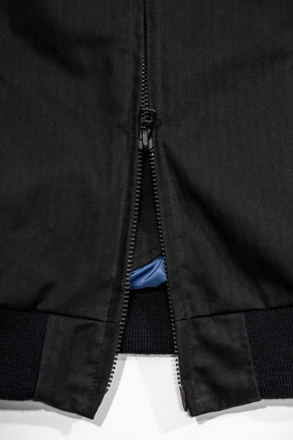 Dehen x Merz b. Schwanen Custom Pilot Jacket - Black Dry Wax Cotton