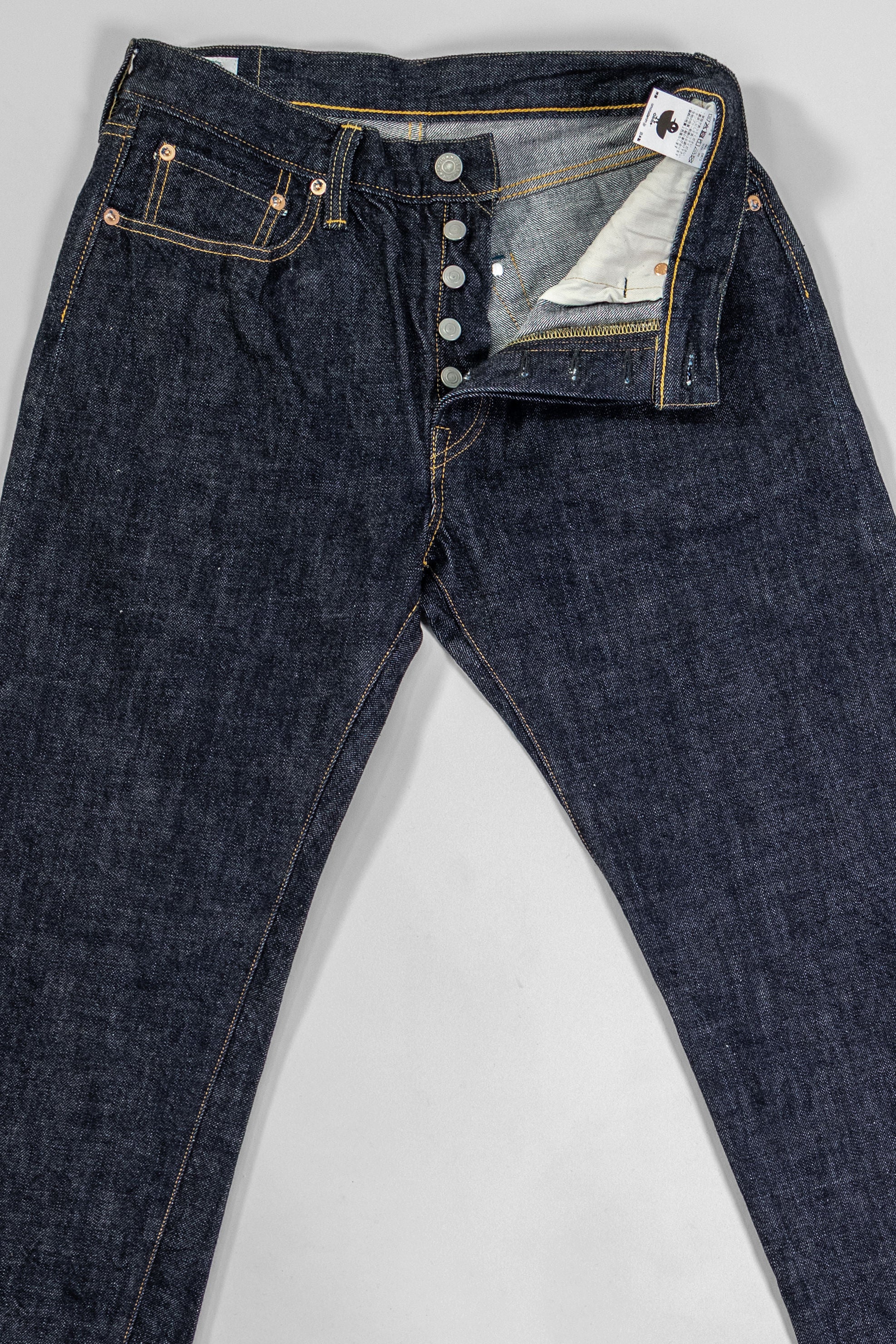 Omoto Denim 0415 13.5oz Denim Straight Fit - Indigo One-Washed