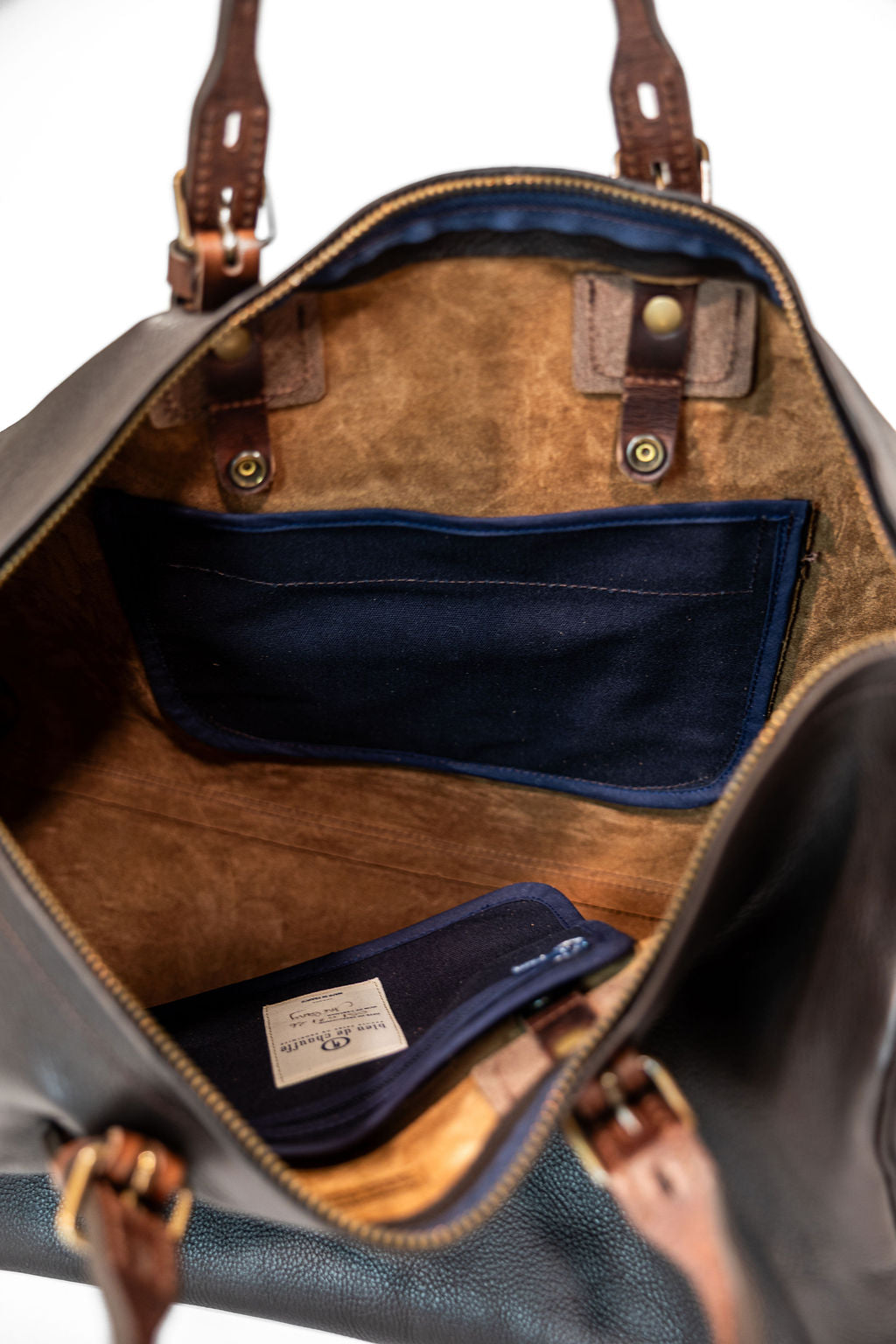 Bleu de Chauffe Hobo Travel Bag - Dark Brown
