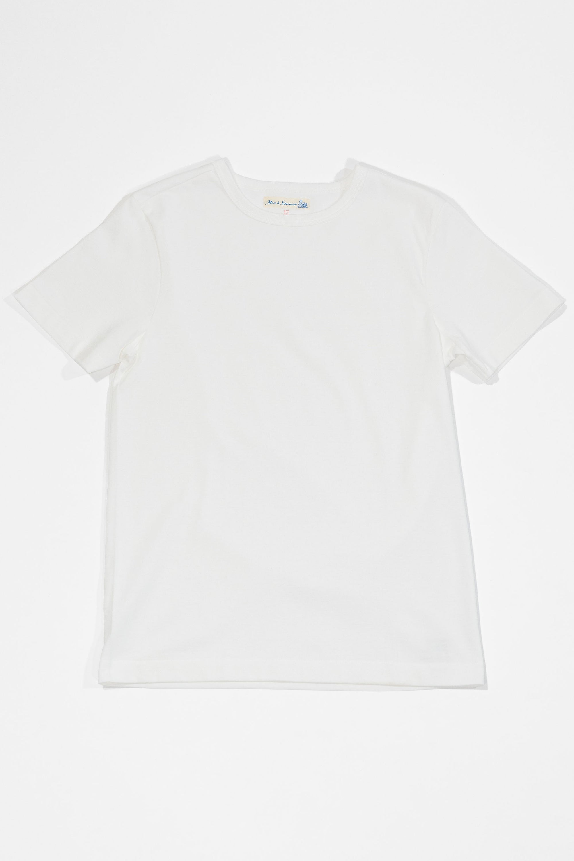 Merz b. Schwanen 215 Classic Crew Neck T-Shirt - White