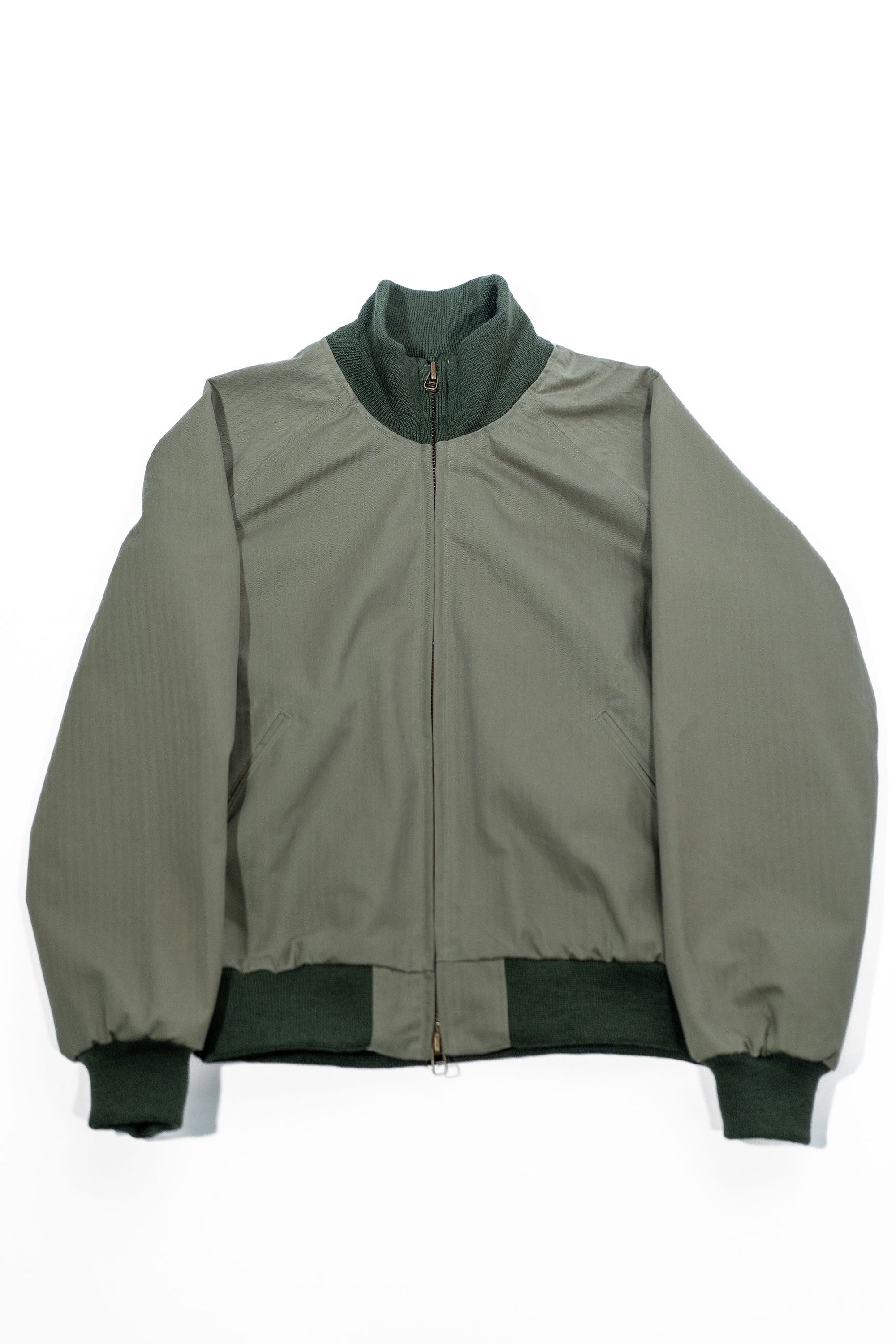 Dehen 1920 Pilot Jacket - Sage Dry Waxed Cotton