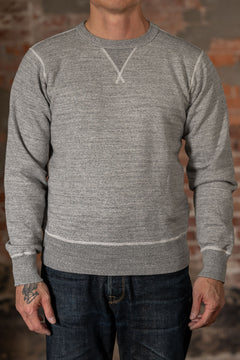 Buzz Rickson's BR65622 Set-in Crew Neck Sweatshirt - Heather Gray
