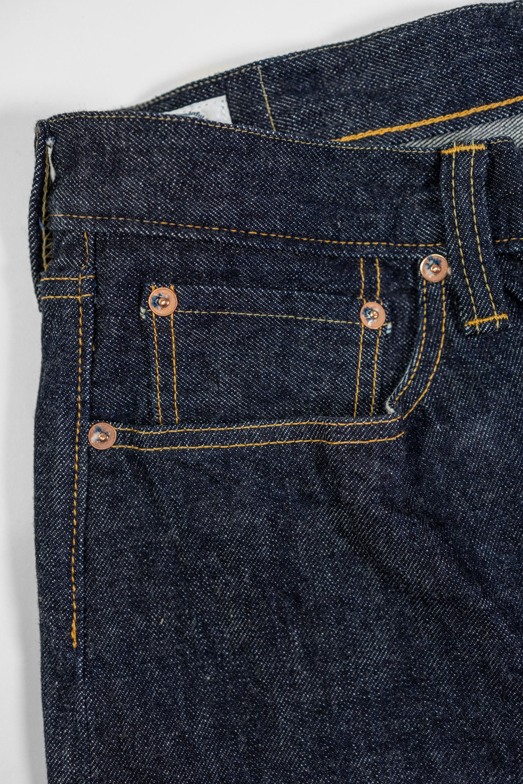 Omoto Denim 0415 13.5oz Denim Straight Fit - Indigo One-Washed