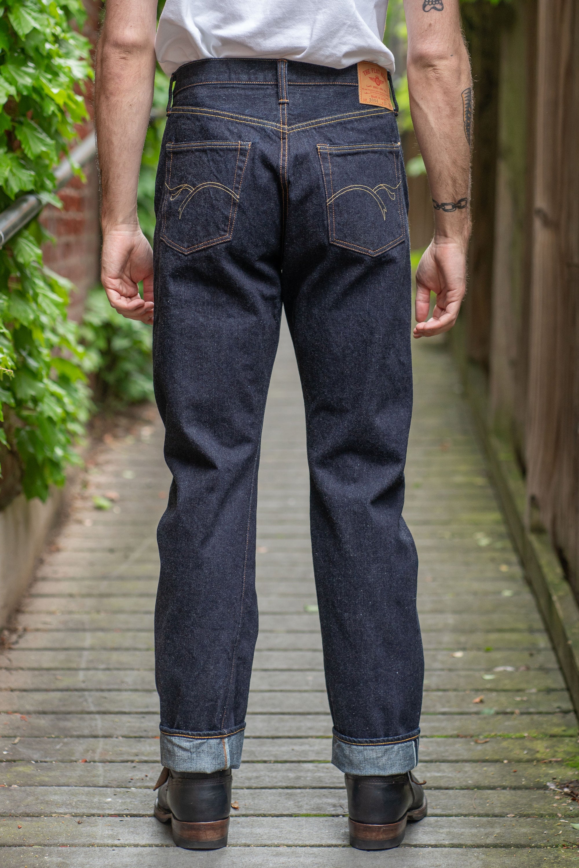 The Flat Head FN-3004 Straight Tapered - 14.5oz Selvedge Denim (One Washed)