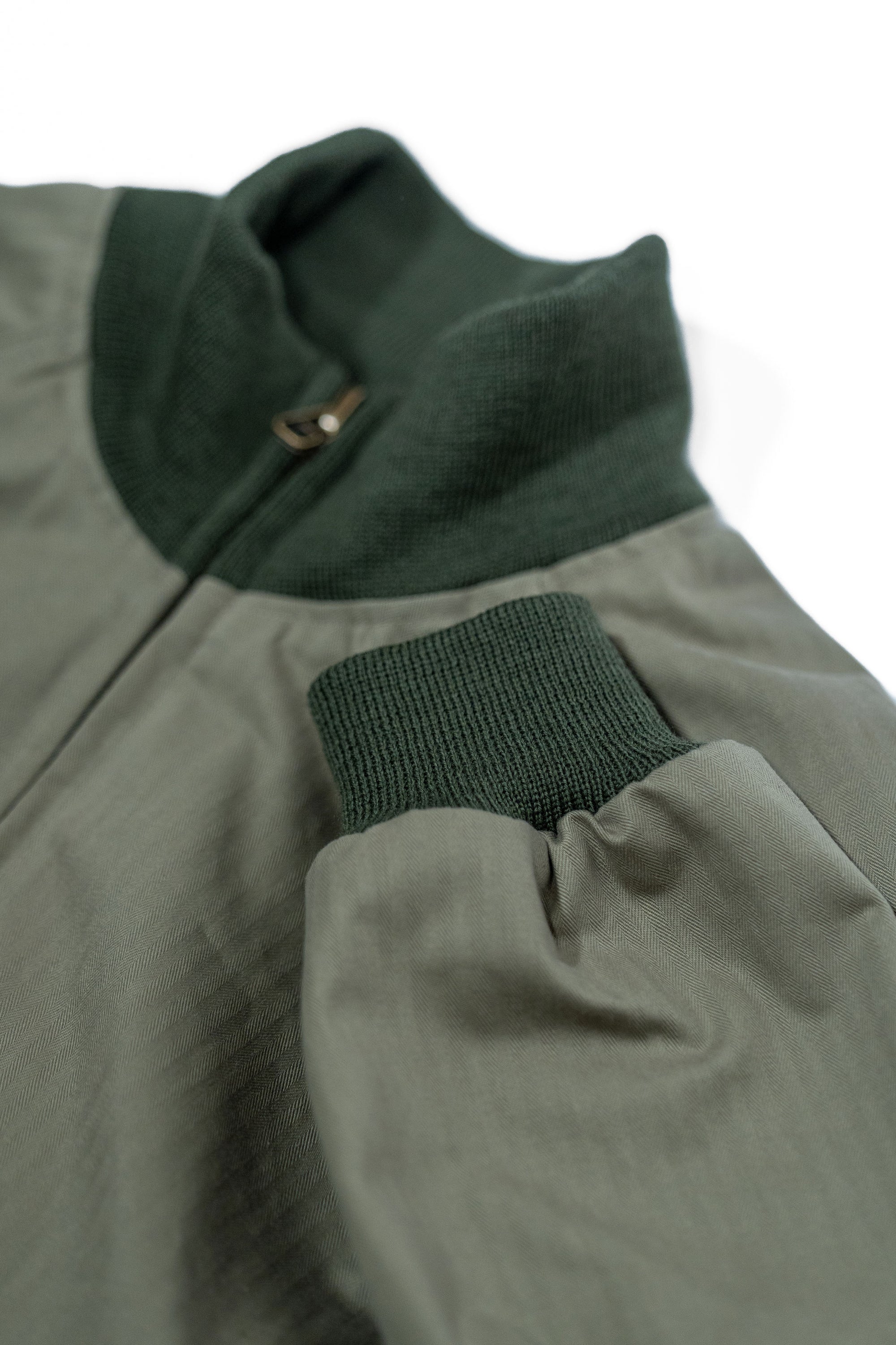 Dehen 1920 Pilot Jacket - Sage Dry Waxed Cotton