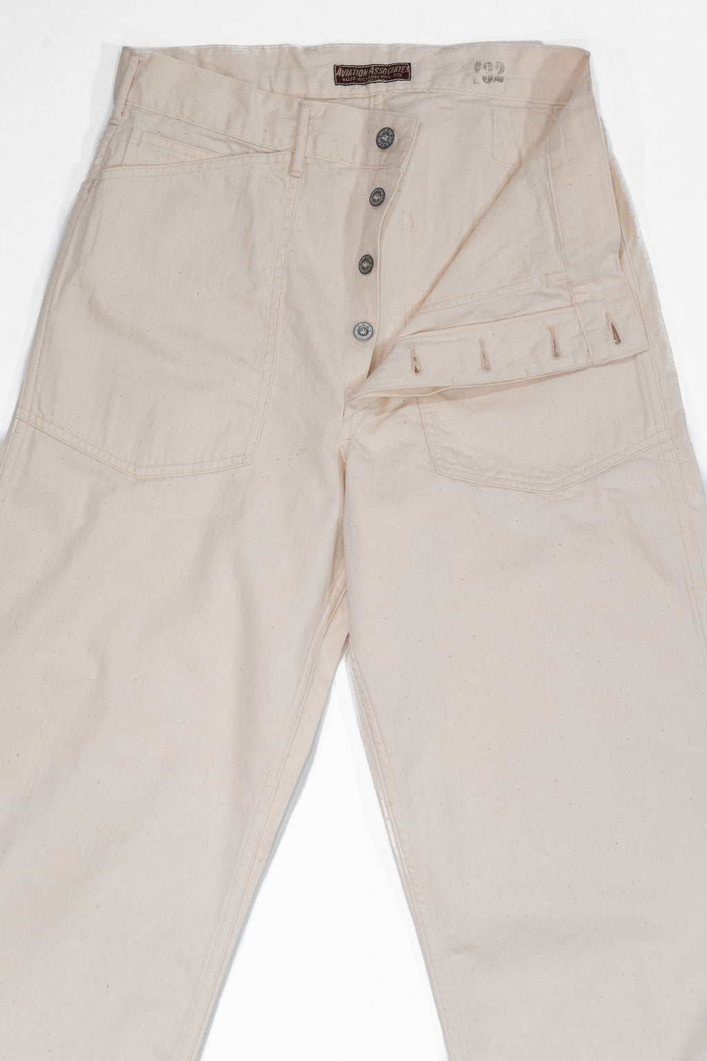 Buzz Rickson's BR42635 White Twill Working Trousers - Off White