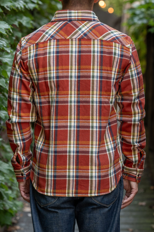 トップス Heavy Flannel Check Shirts 8HU TWISTED-YARN BUFFALO CHECK FLANNEL SHIRT – The Real McCoy's