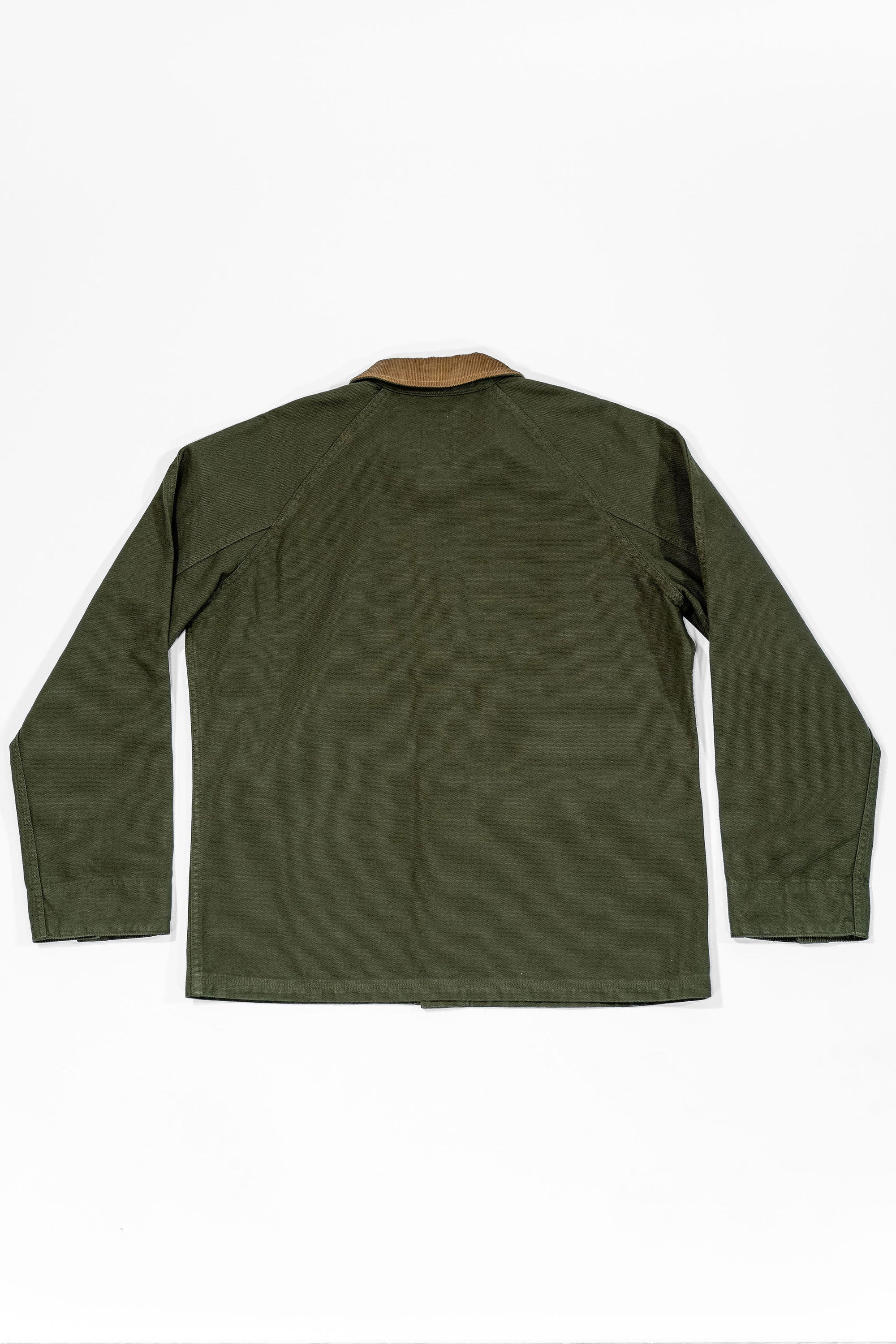 Heimat Textil Journey Coat Contrast Collar - Squad Green
