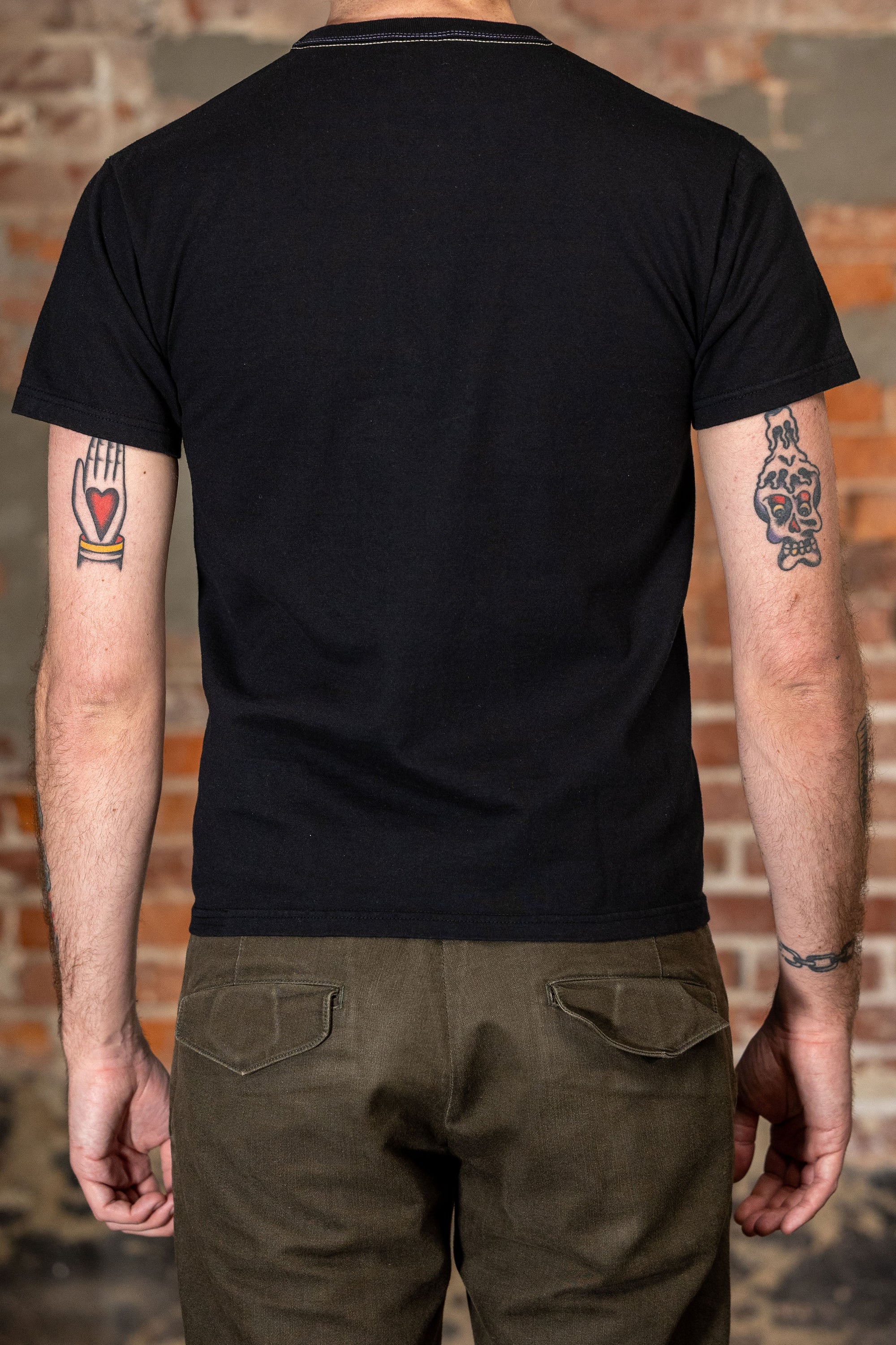 The Flat Head THC Plain T-Shirt - Black