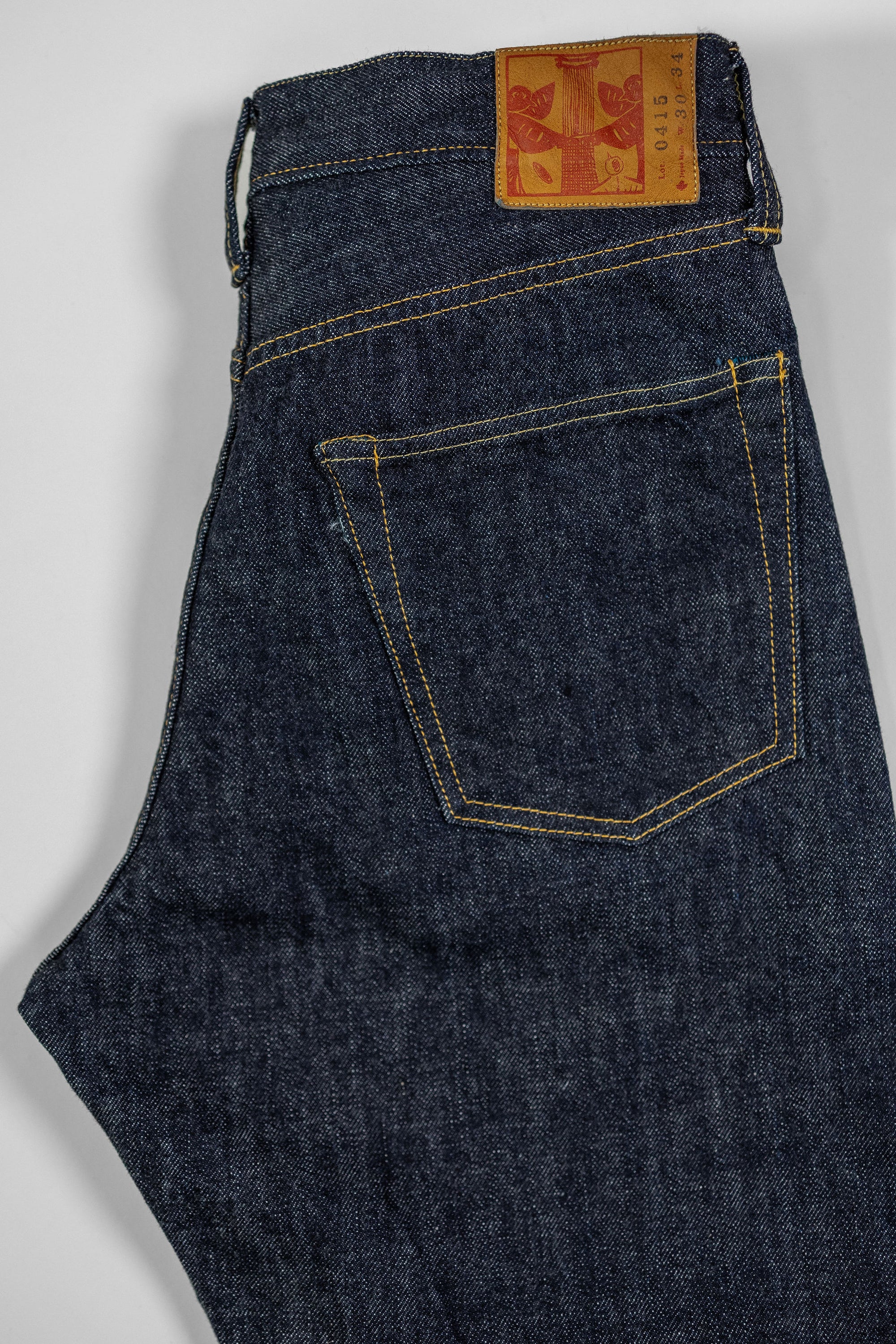 Omoto Denim 0415 13.5oz Denim Straight Fit - Indigo One-Washed