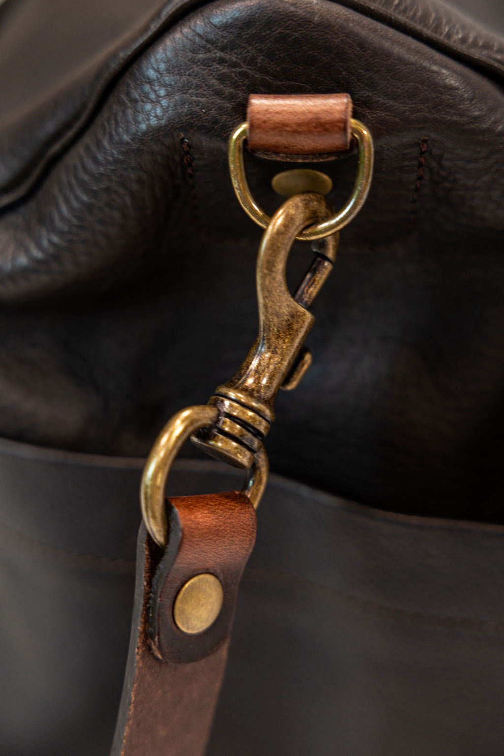 Bleu de Chauffe Hobo Travel Bag - Dark Brown